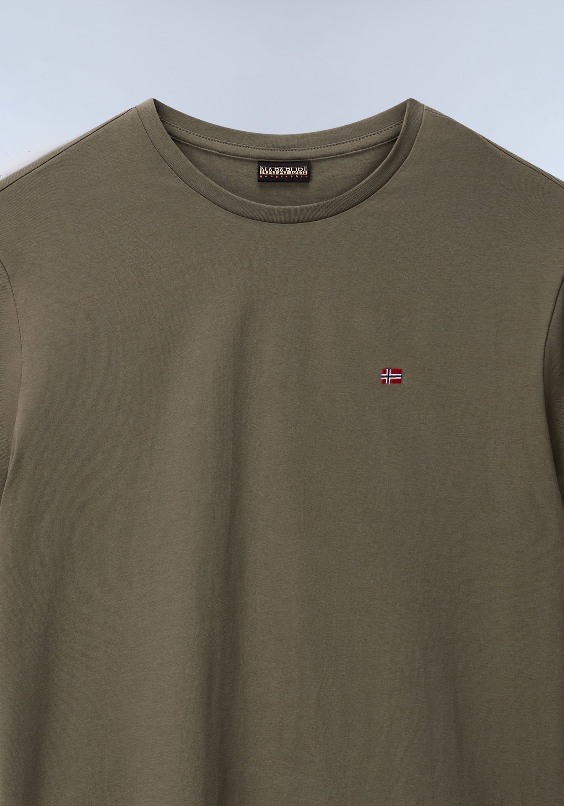 Napapijri T-Shirt »SALIS SS SUM SHARK SKIN HCB« Kurzarm, für sportliche und sommerliche Anlässe, Rundhalsausschnitt