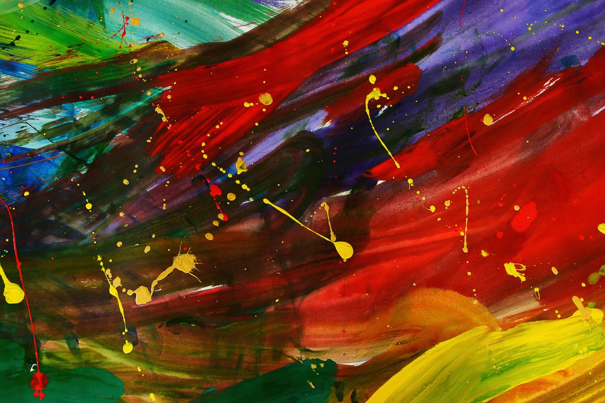 Papermoon Fototapete »MALEREI-MODERN ART DESIGN ABSTRAKT MUSTER DECOR KUNST«