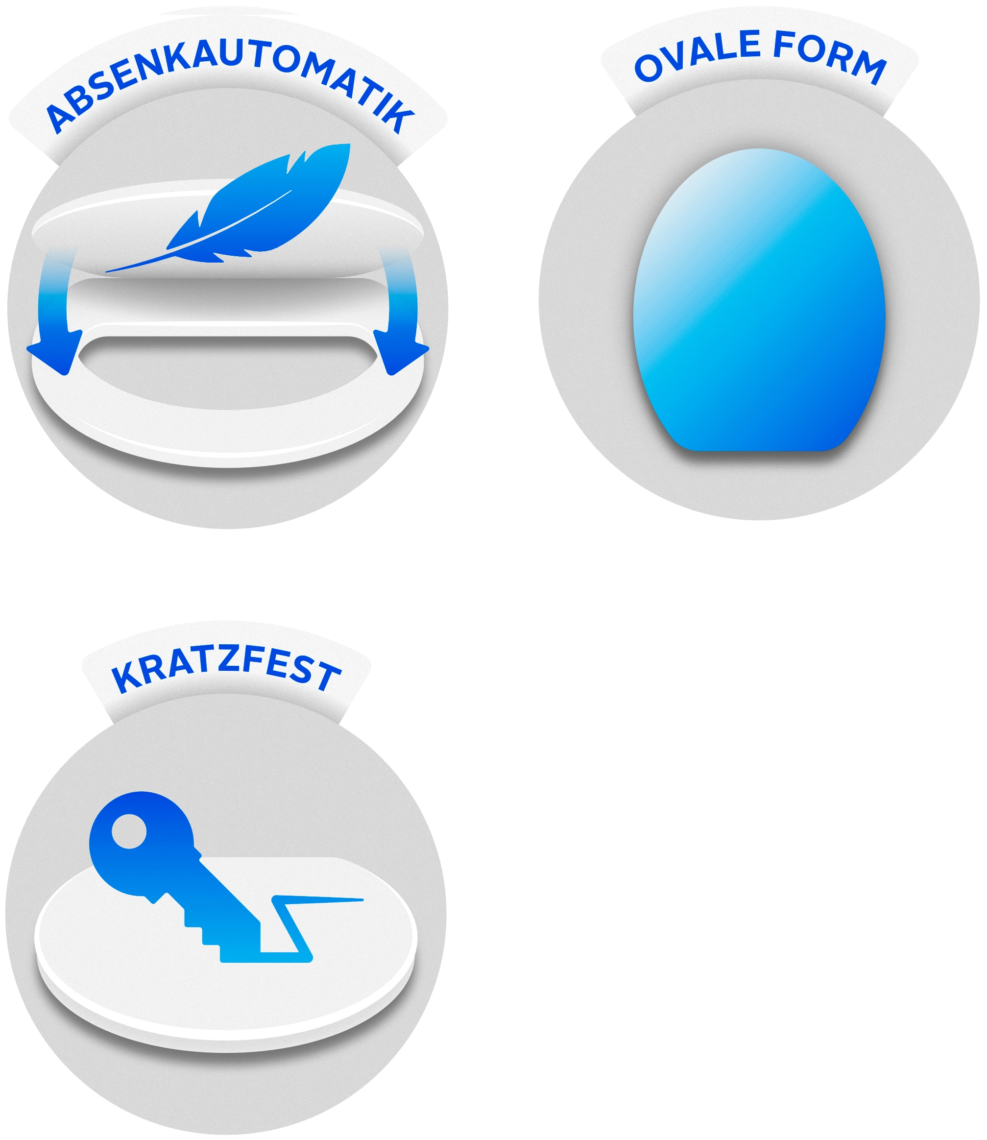WENKO Siège de WC »Neo« mit Softclose, aus Duroplast