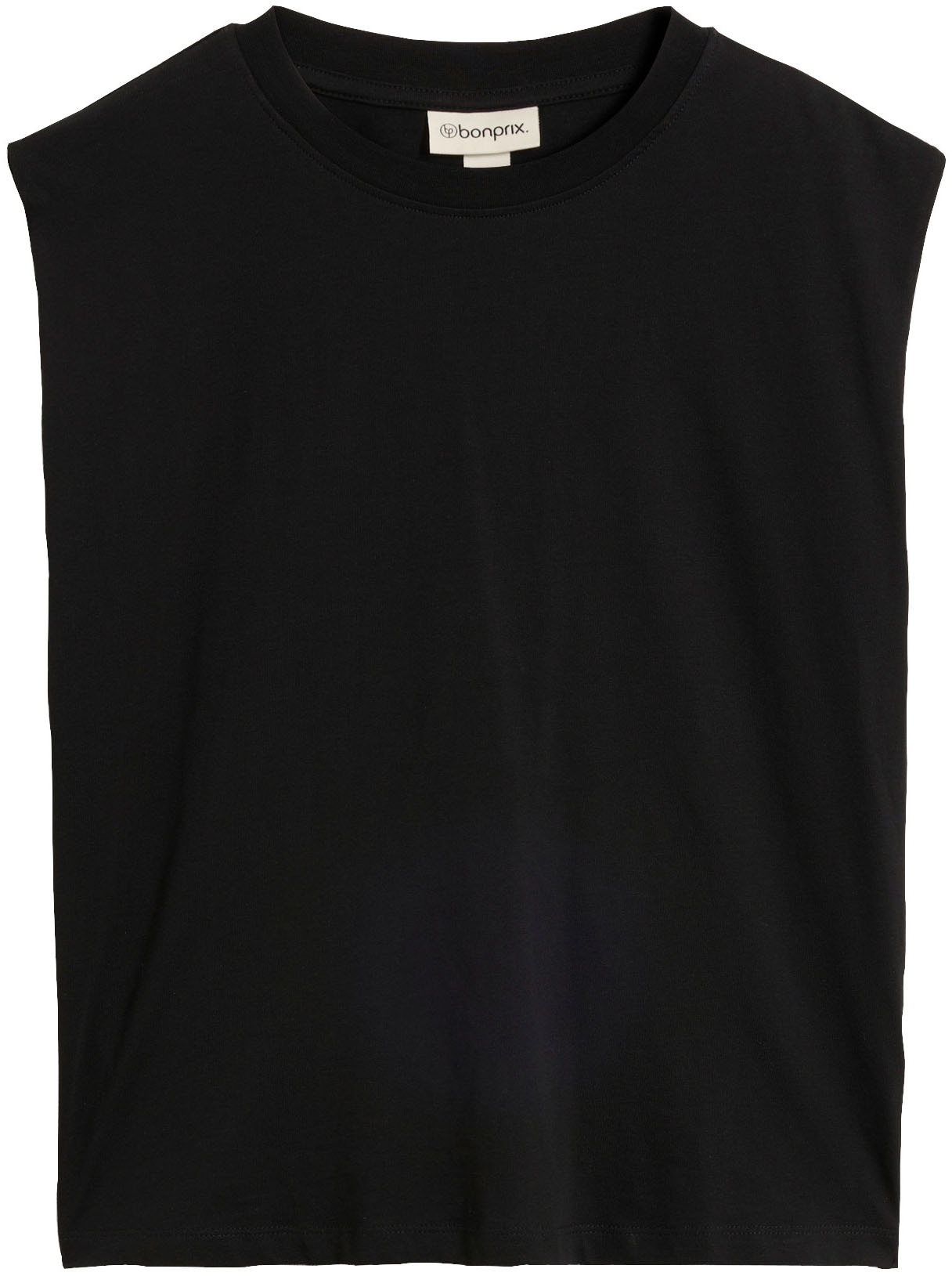 bonprix T-shirt oversize lässiger Oversize-Schnitt, verstärkte Schulter, ärmellos