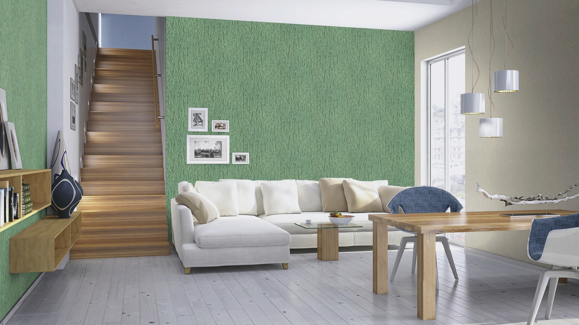 Rasch Papier peint intissé »Composition« mit Blättern