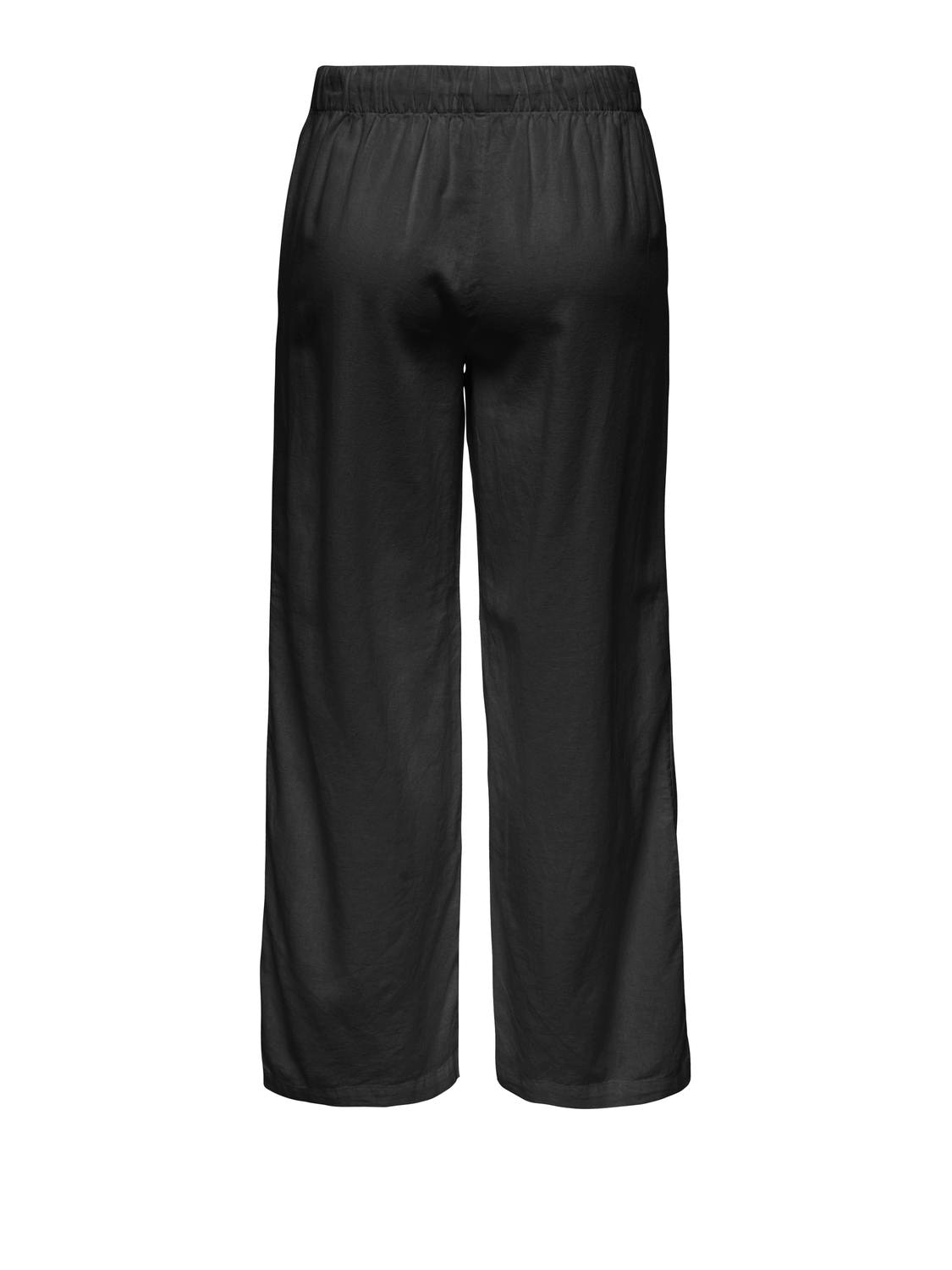 ONLY Jupe-culotte »ONLGOA MW LIN BL PULL-UP CULOTTE CC PNT«  mit Leinen