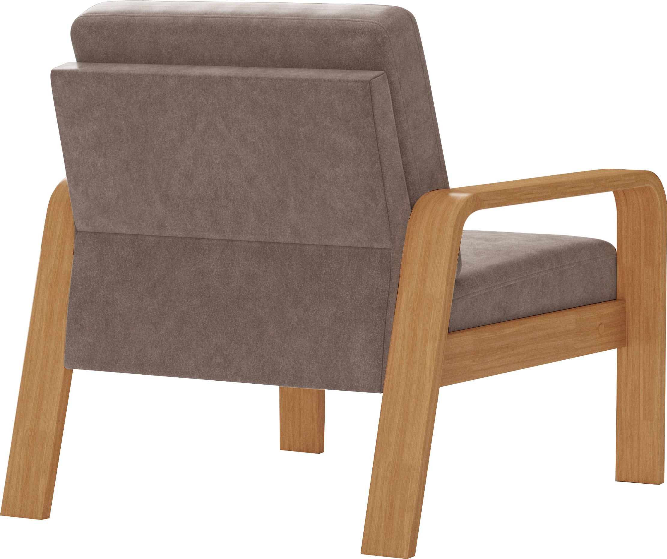 sit&more Fauteuil »Kolding« Armlehnen aus eichefarbigem Buchenholz, verschiedene Bezüge und Farben