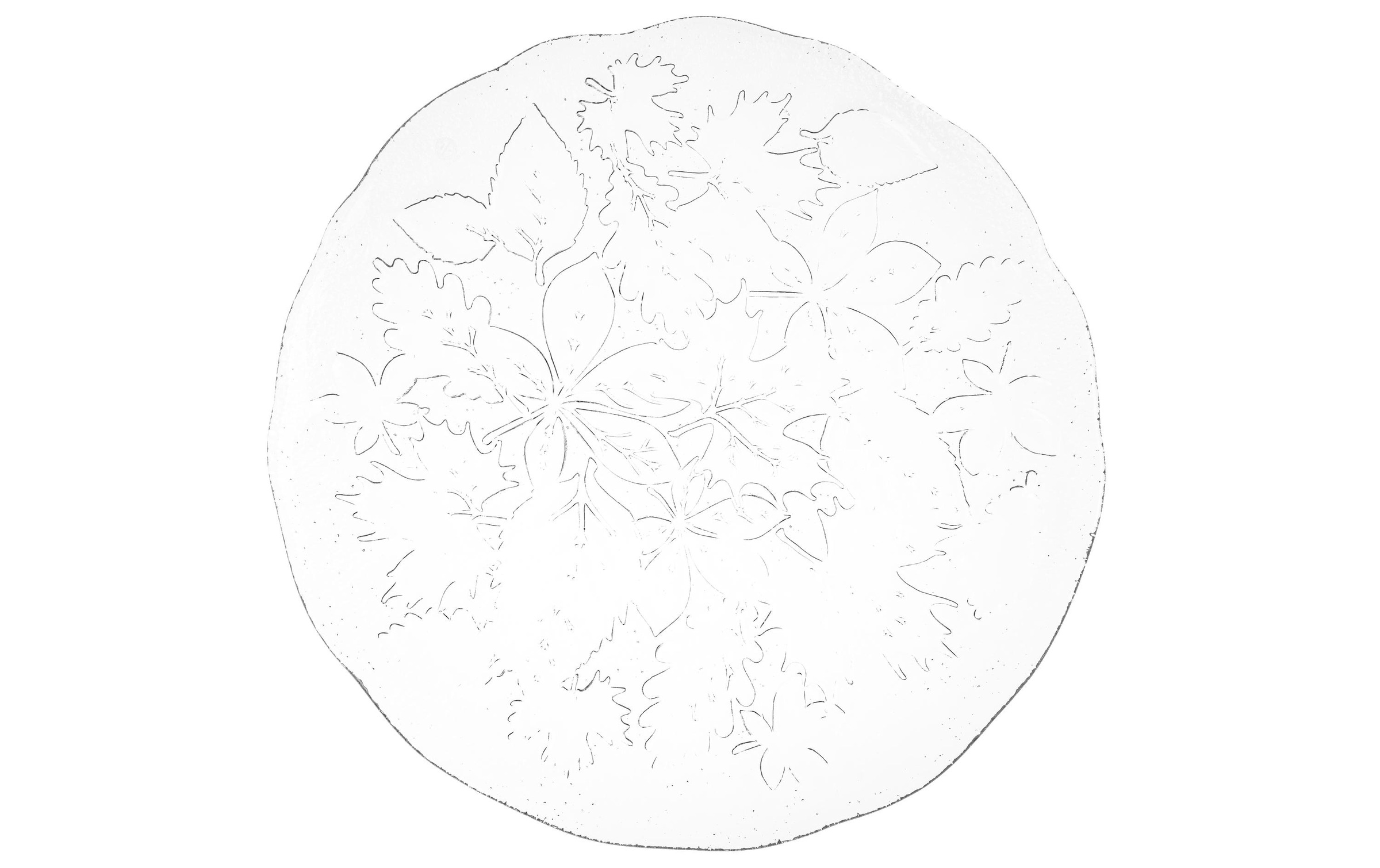 Glasi Hergiswil Servierplatte »Herbstblätter«