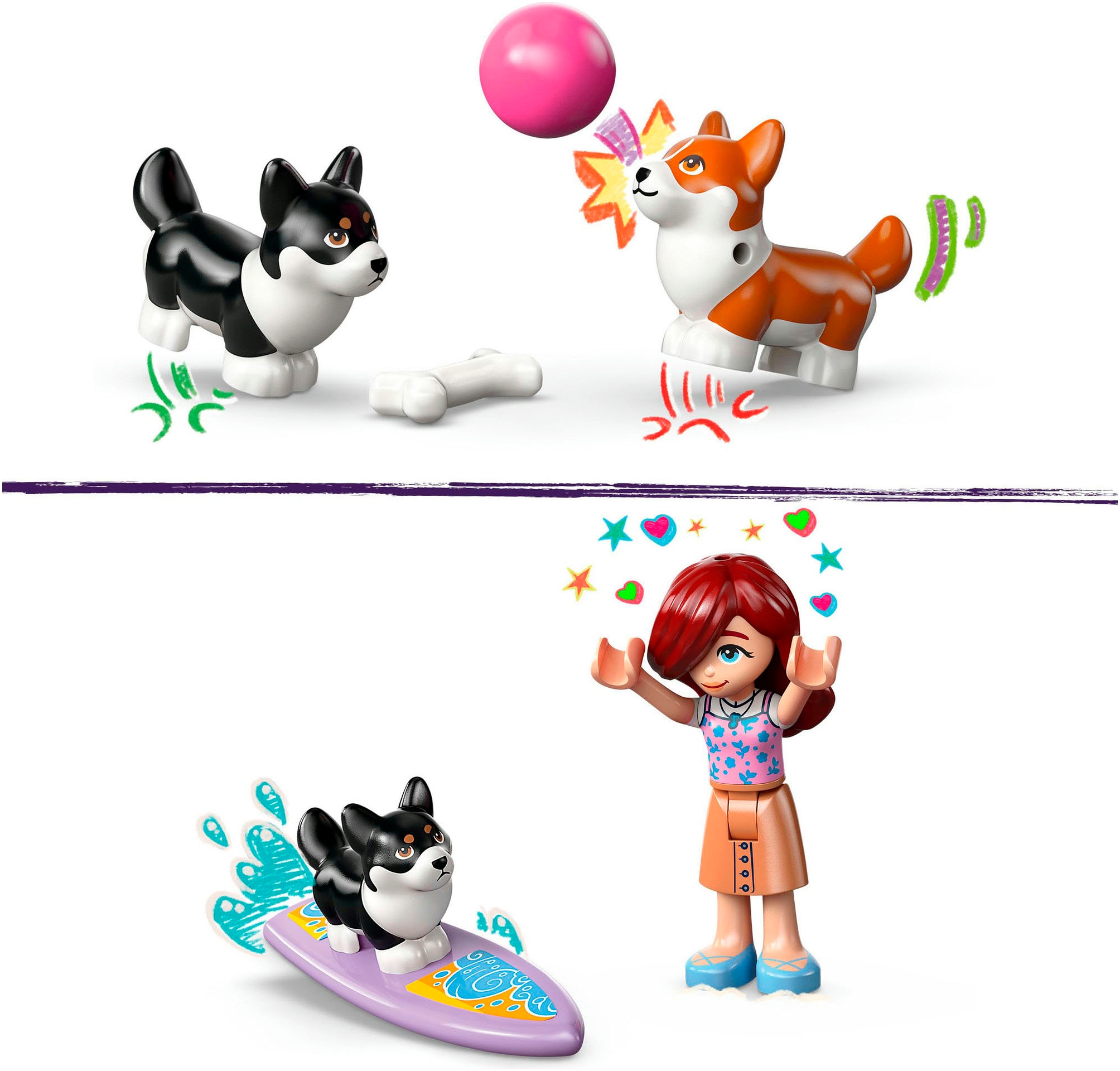 LEGO® Pions de construction »Strandabenteuer mit Hunden (42641), LEGO Friends« Made in Europe