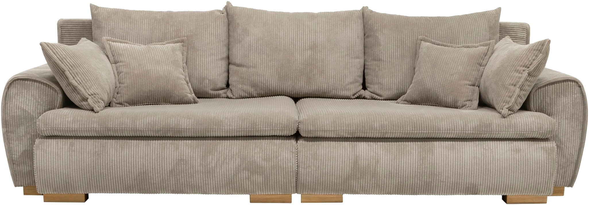 Home affaire Big-Sofa »Katja, B: 275 cm« Mega-Sofa mit 4 Zierkissen