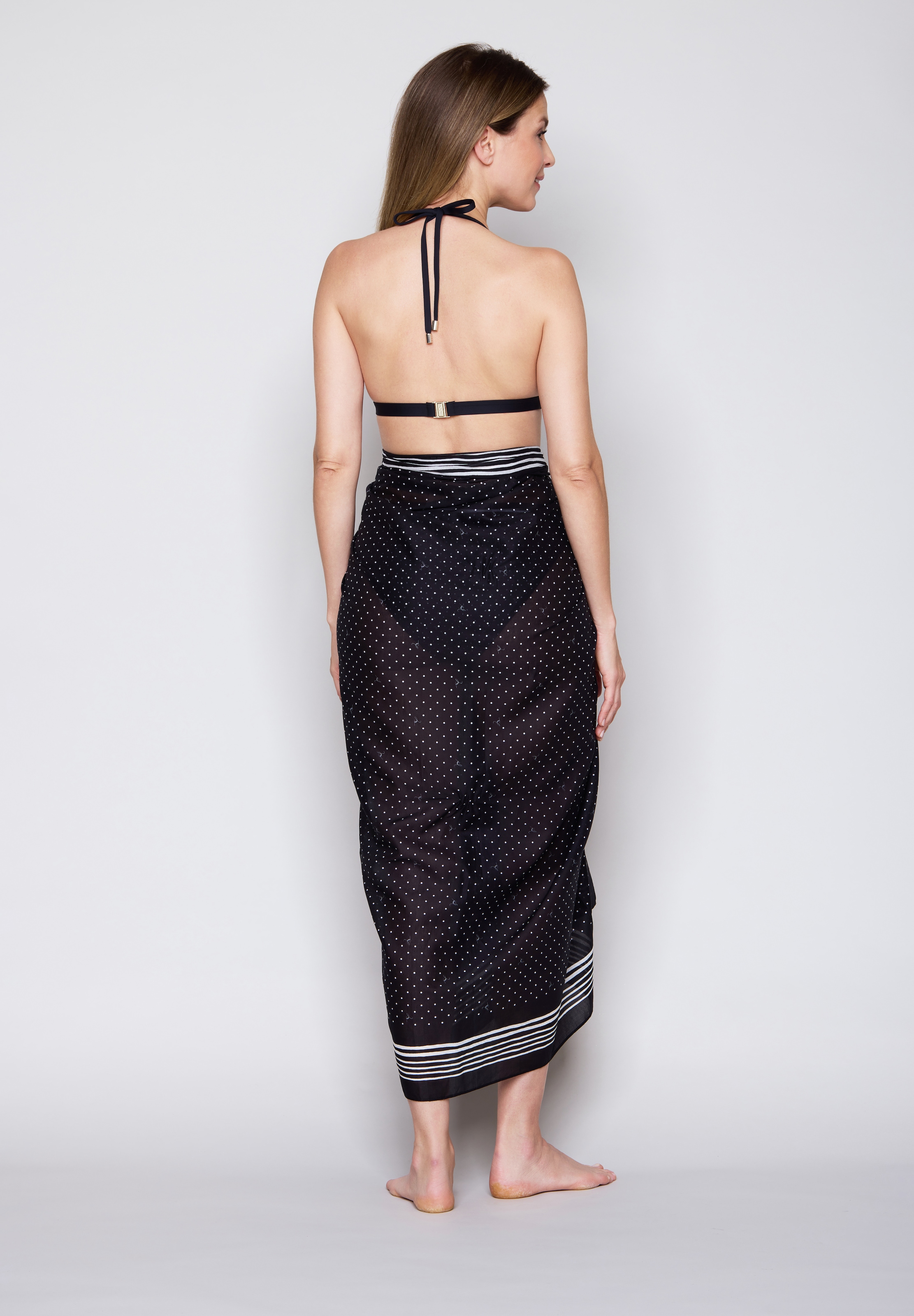 JOOP! Paréo mit Punkten und Streifen zum Binden