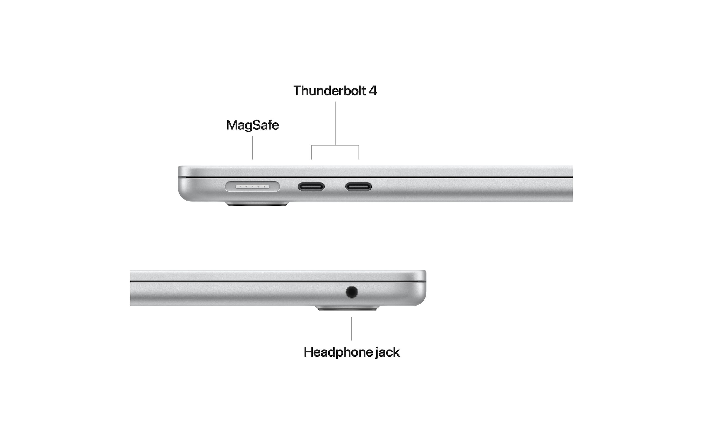 Apple Notebook »MacBook Air 13 2026 M5 10C GPU / 32 GB / 2 TB Silber« / 13,6 ″ Apple Integrierte NPU (Neural Processing Unit)