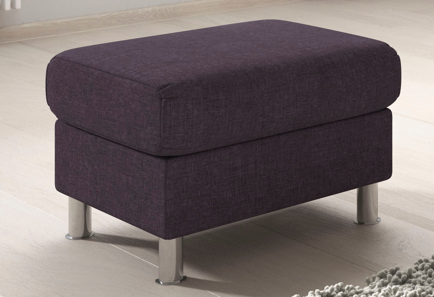 TRENDMANUFAKTUR Tabouret »Rondo II zeitlos und bequem« au choix avec ressorts confortables, positionnable librement dans la pièce
