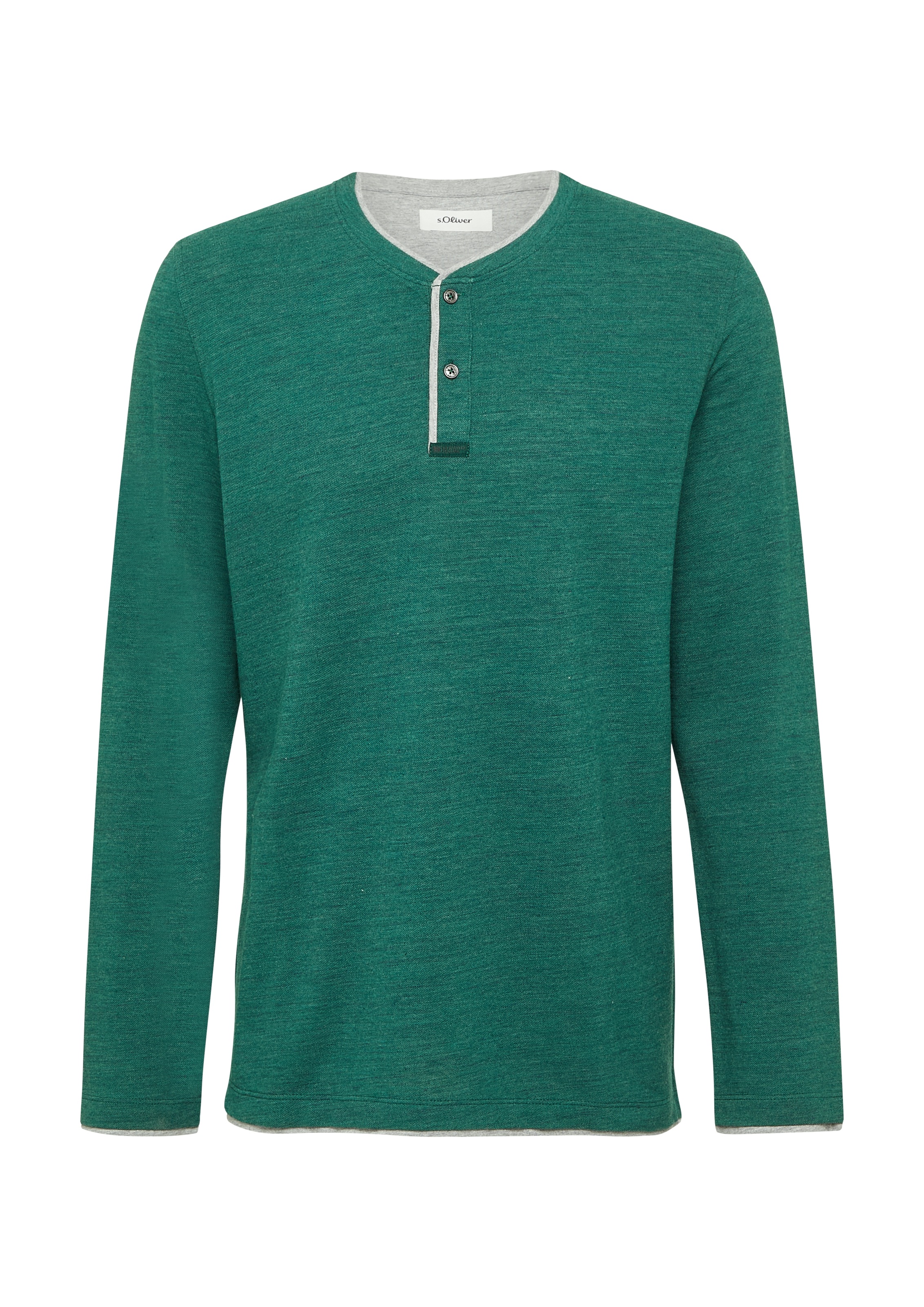 s.Oliver T-shirt Henleys mit Kontrast-Details