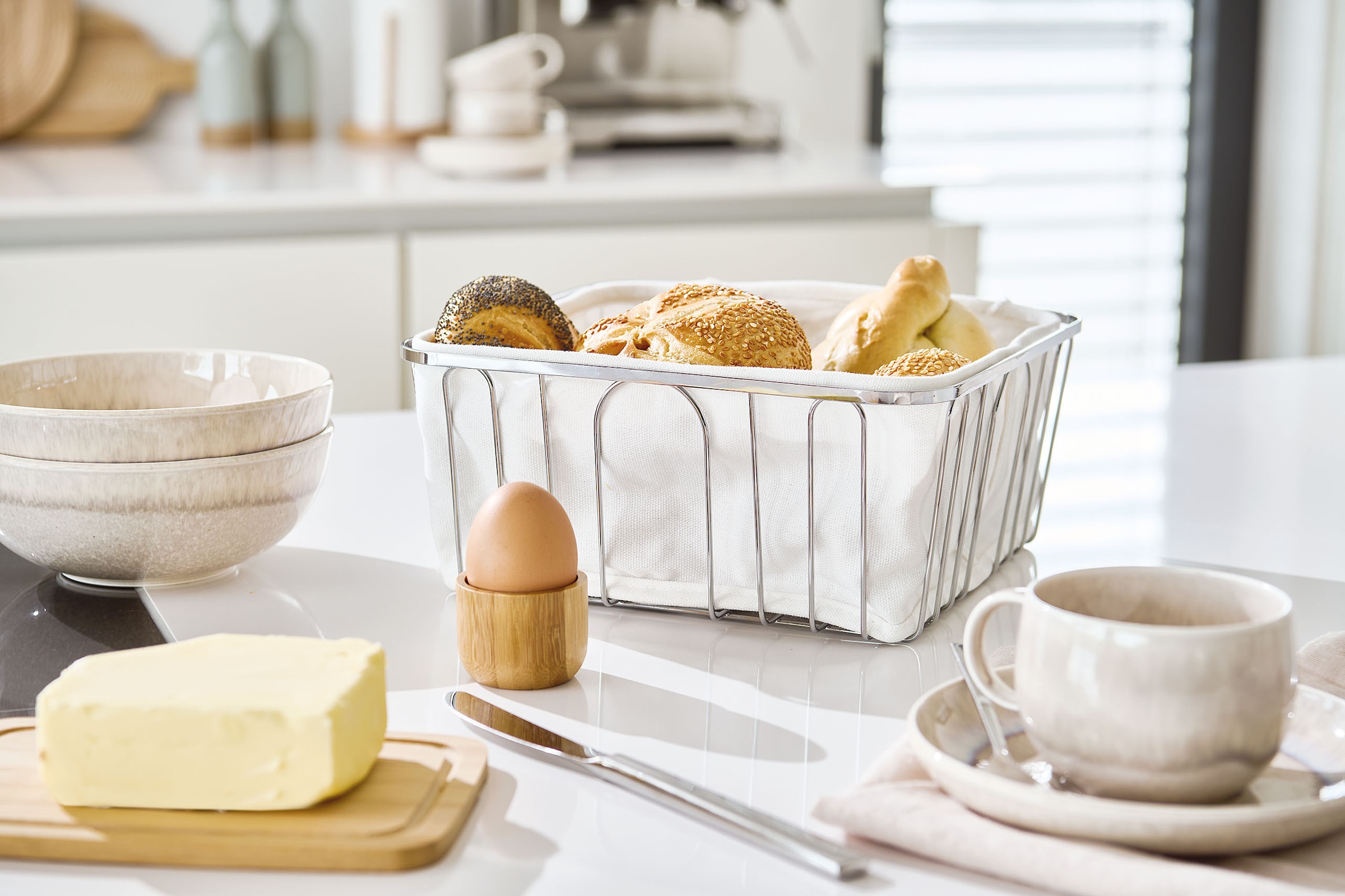 Zeller Present Panier à pain 1 cuis tlg. Beutel aus Baumwolle, waschbar