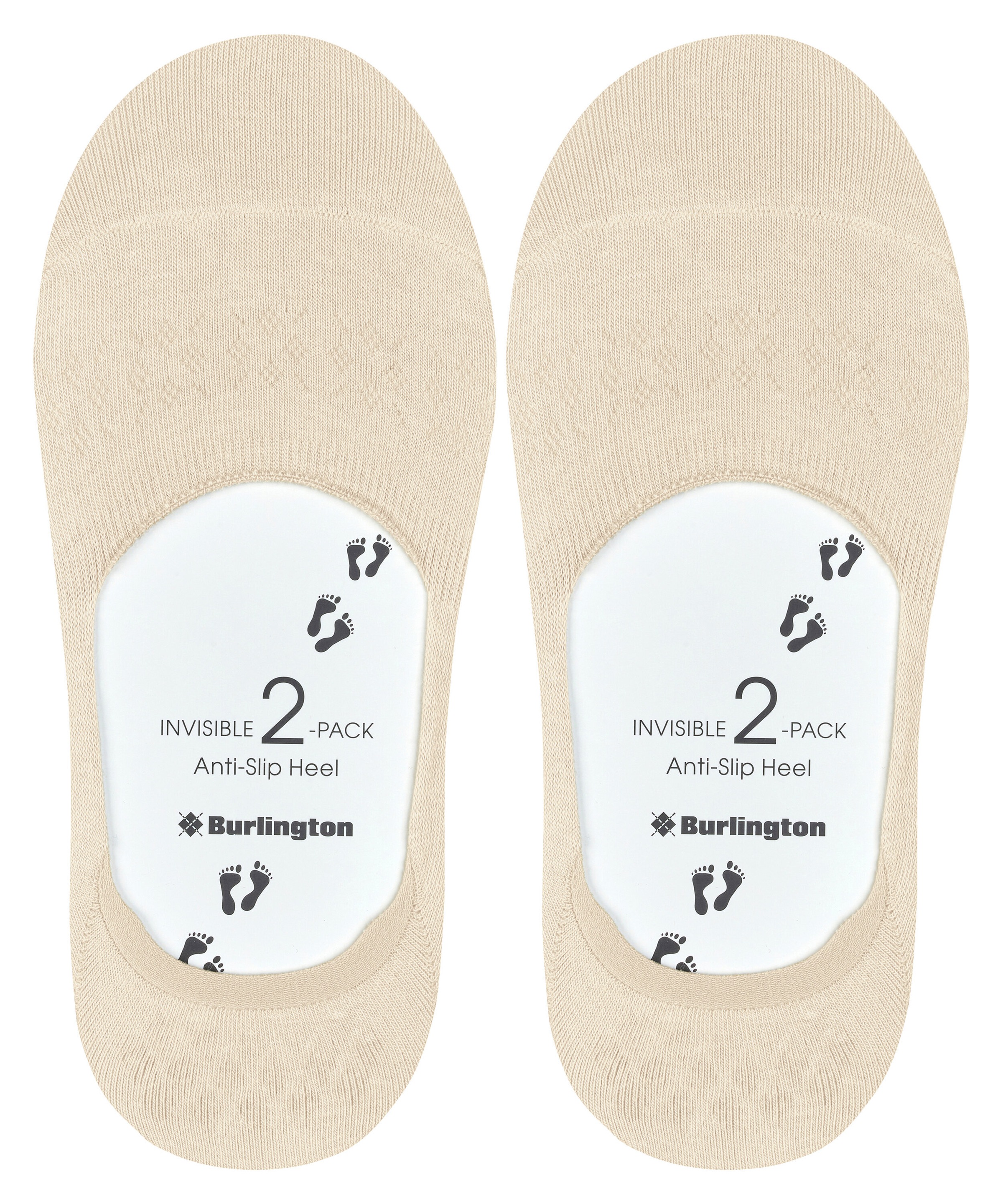 Burlington Chaussons »Everyday« 2 paires,  uni, silicone au talon, chaussettes invisibles