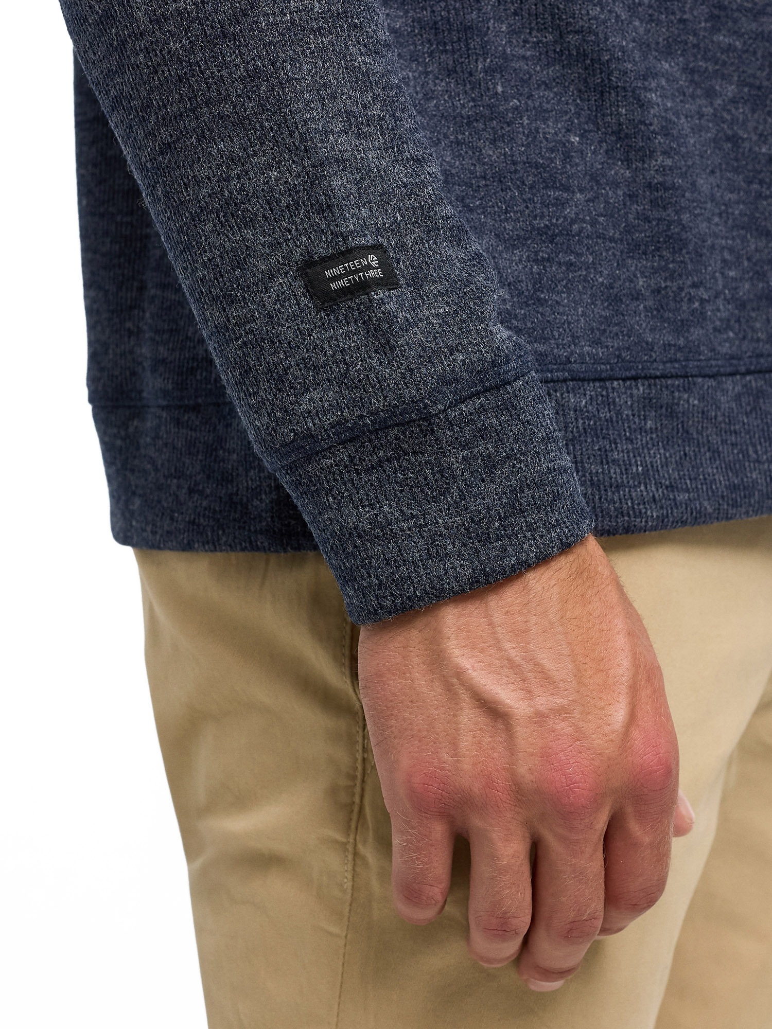 Indicode Sweatshirt »INDorburn O-Neck«, Materialmix, regular fit
