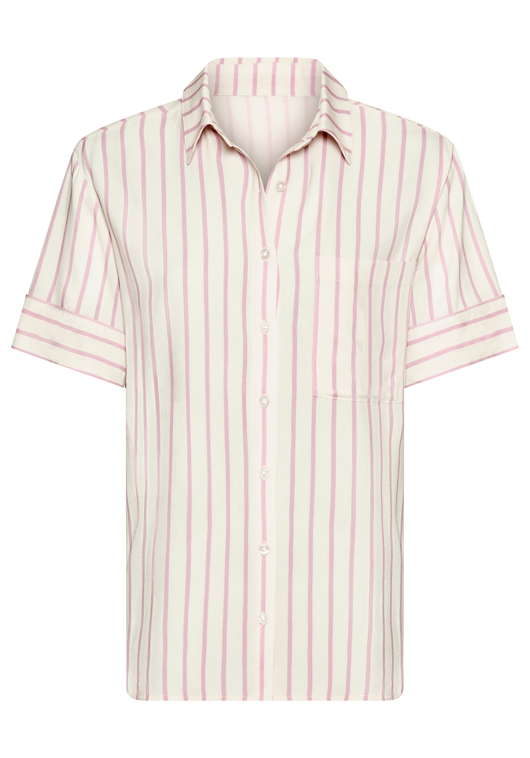 LASCANA Haut de pyjama en viscose finement tissée
