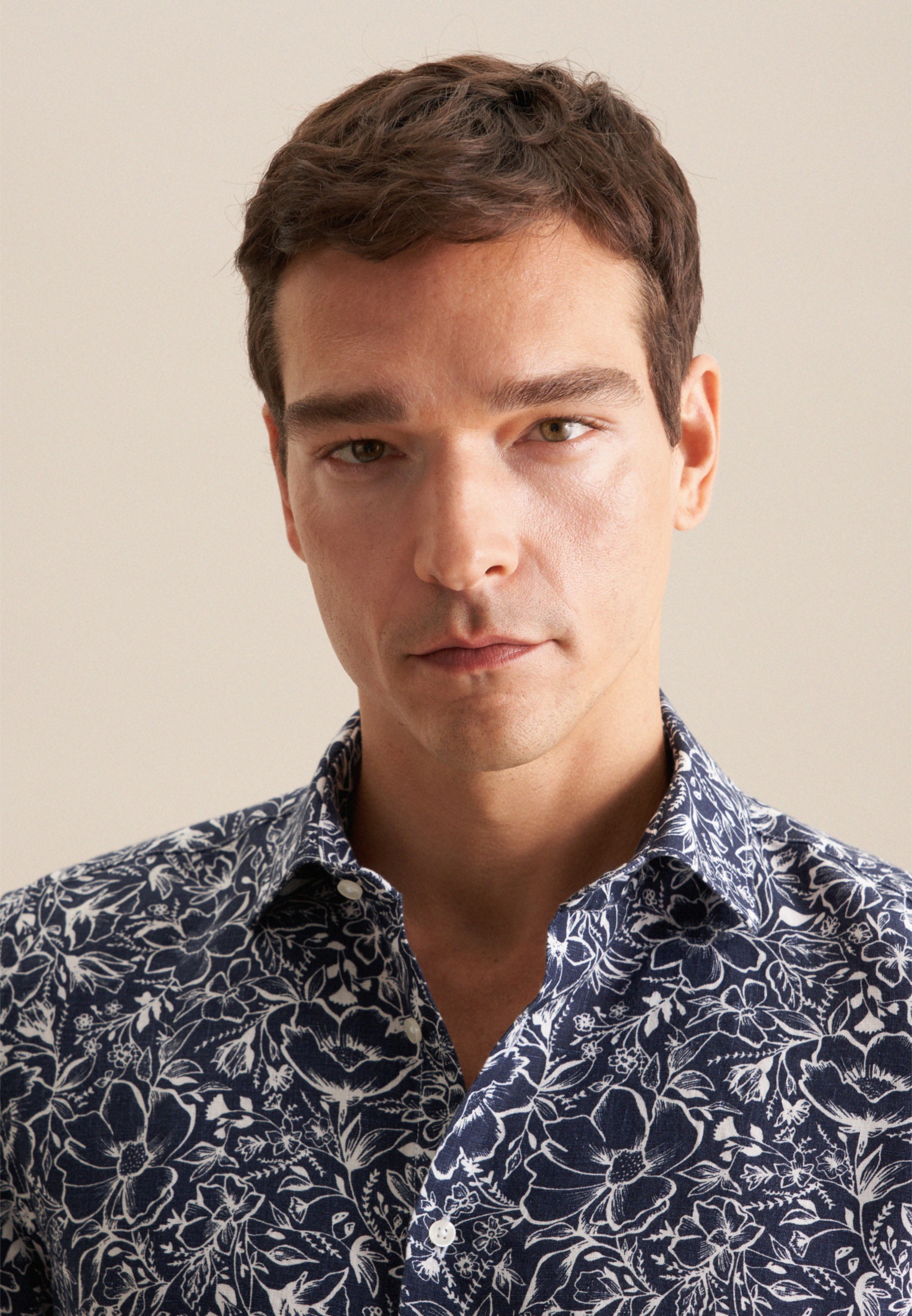 seidensticker Businesshemd »Slim« Slim 1/2 Kentkragen Floral