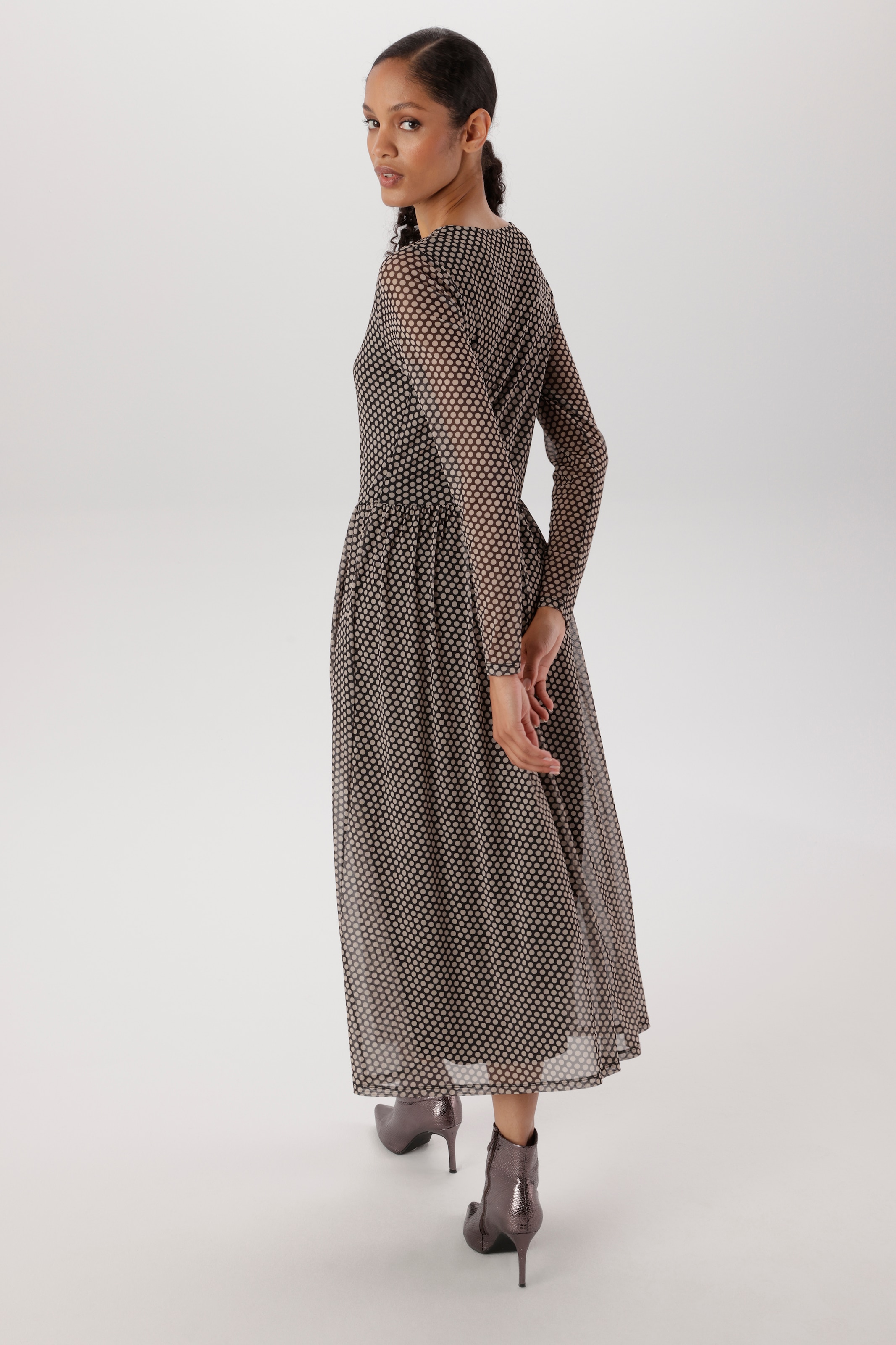 Aniston SELECTED Maxikleid in Mesh-Qualität und Gummizug in der Taille - NEUE KOLLEKTION