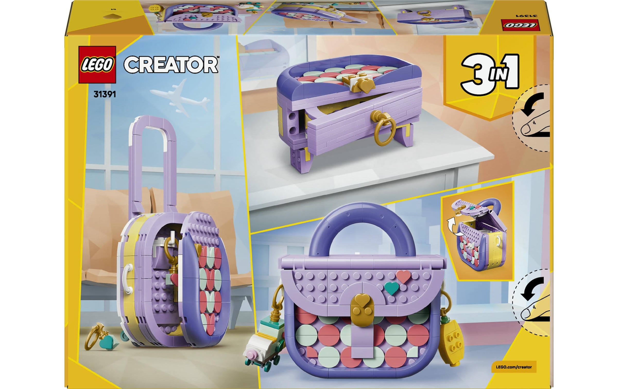 LEGO® Pions de construction »Modische Tasche mit Staufach (31391), LEGO Creator« fabriqué en Europe