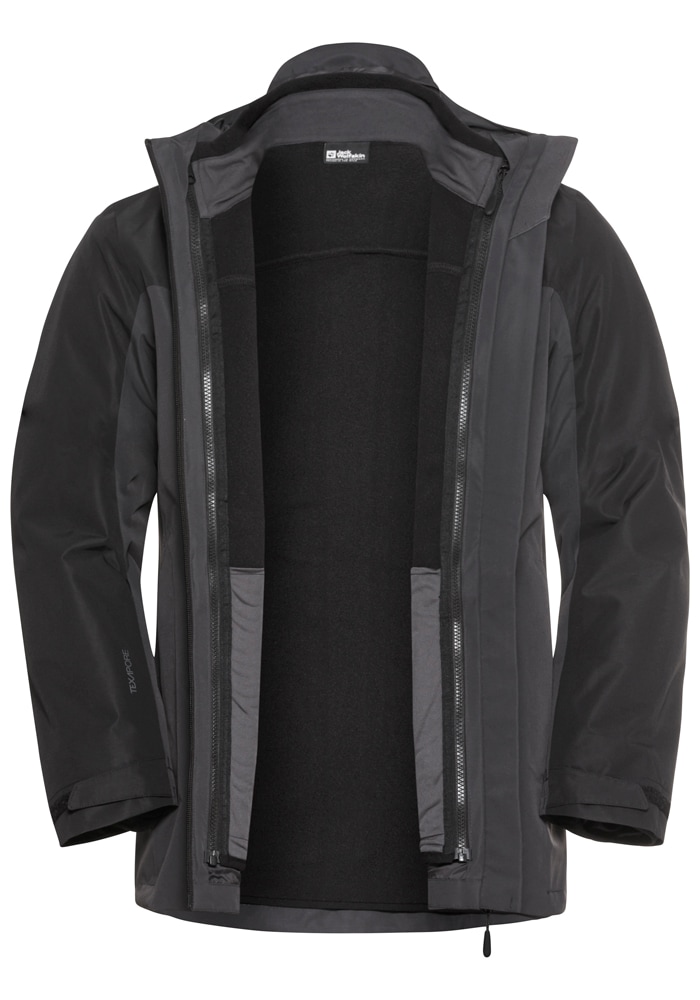 Jack Wolfskin Veste fonctionnelle 3 en 1 »TAUBENBERG 3IN1 JKT M« mit Kapuze