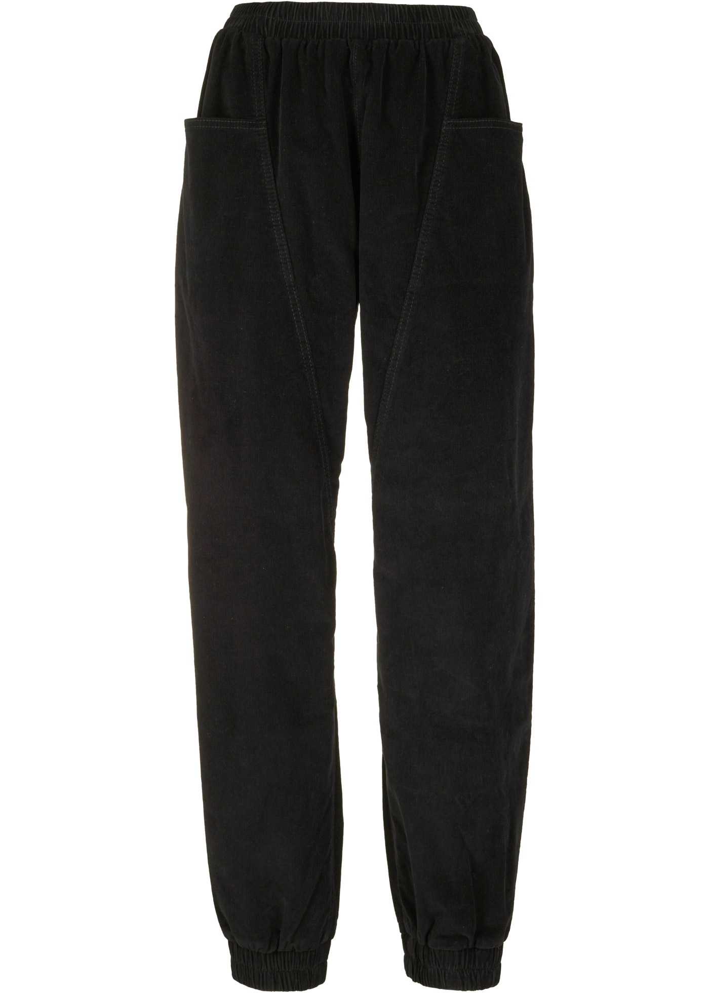 bonprix Pantalon en velours côtelé  Cord-Hose aus Baumwoll-Mix