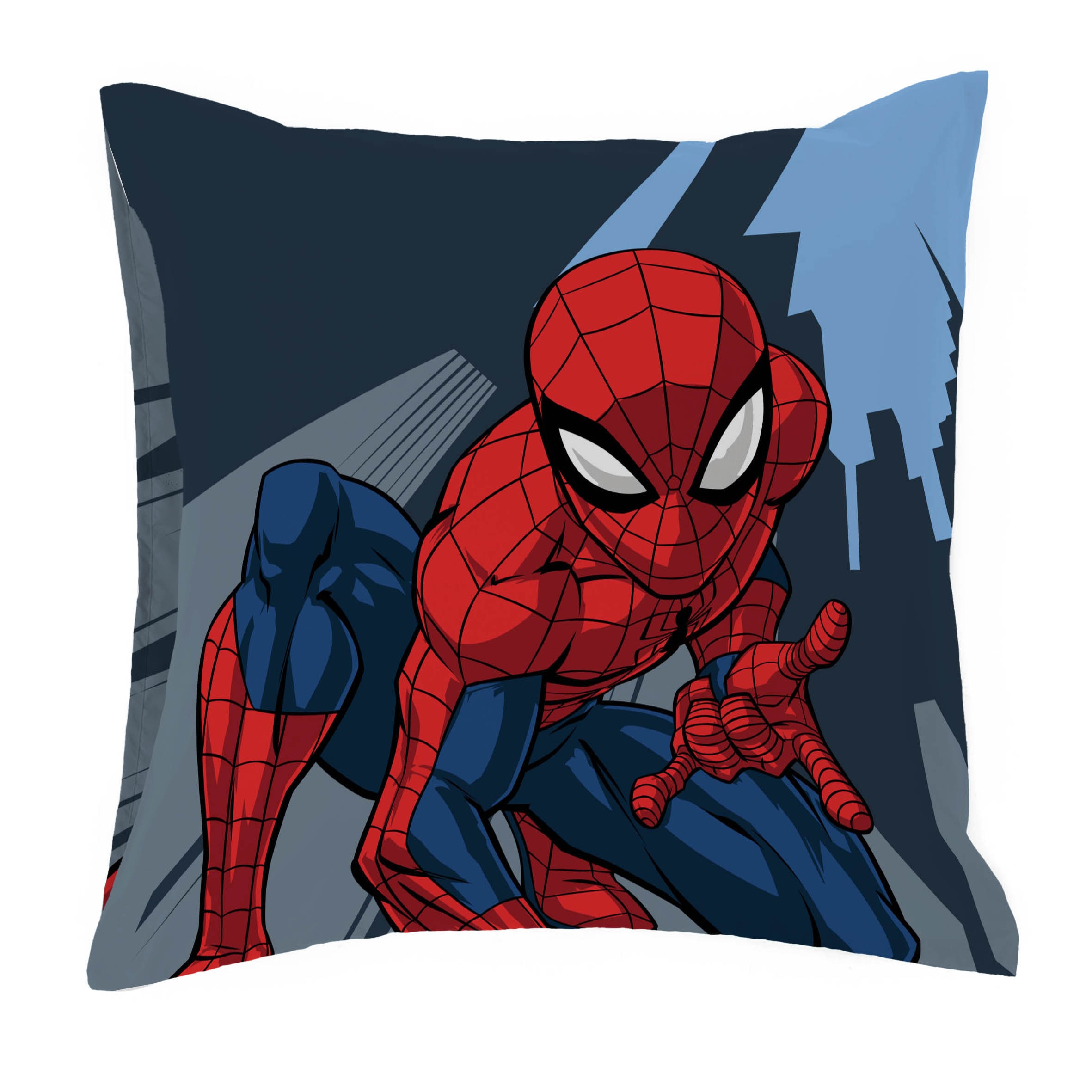MARVEL Linge de lit pour enfants »Marvel Spiderman Bettbezug-Set 135x200 cm + Kissenbezug 80x80 cm« 2 pièces 100 % coton, lavable en machine, réversible