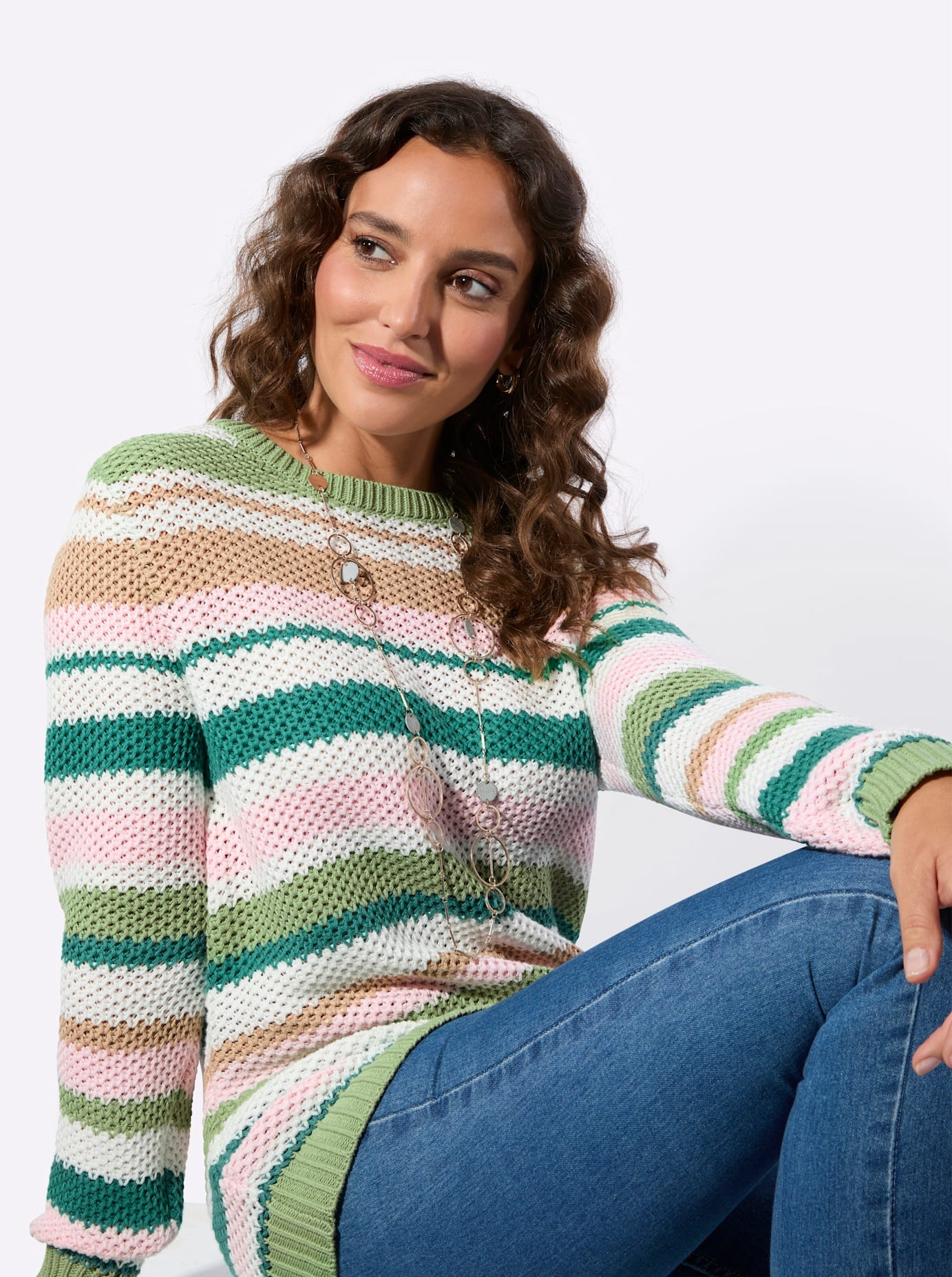 Casual Looks Strickpullover »Ringel-Pullover«