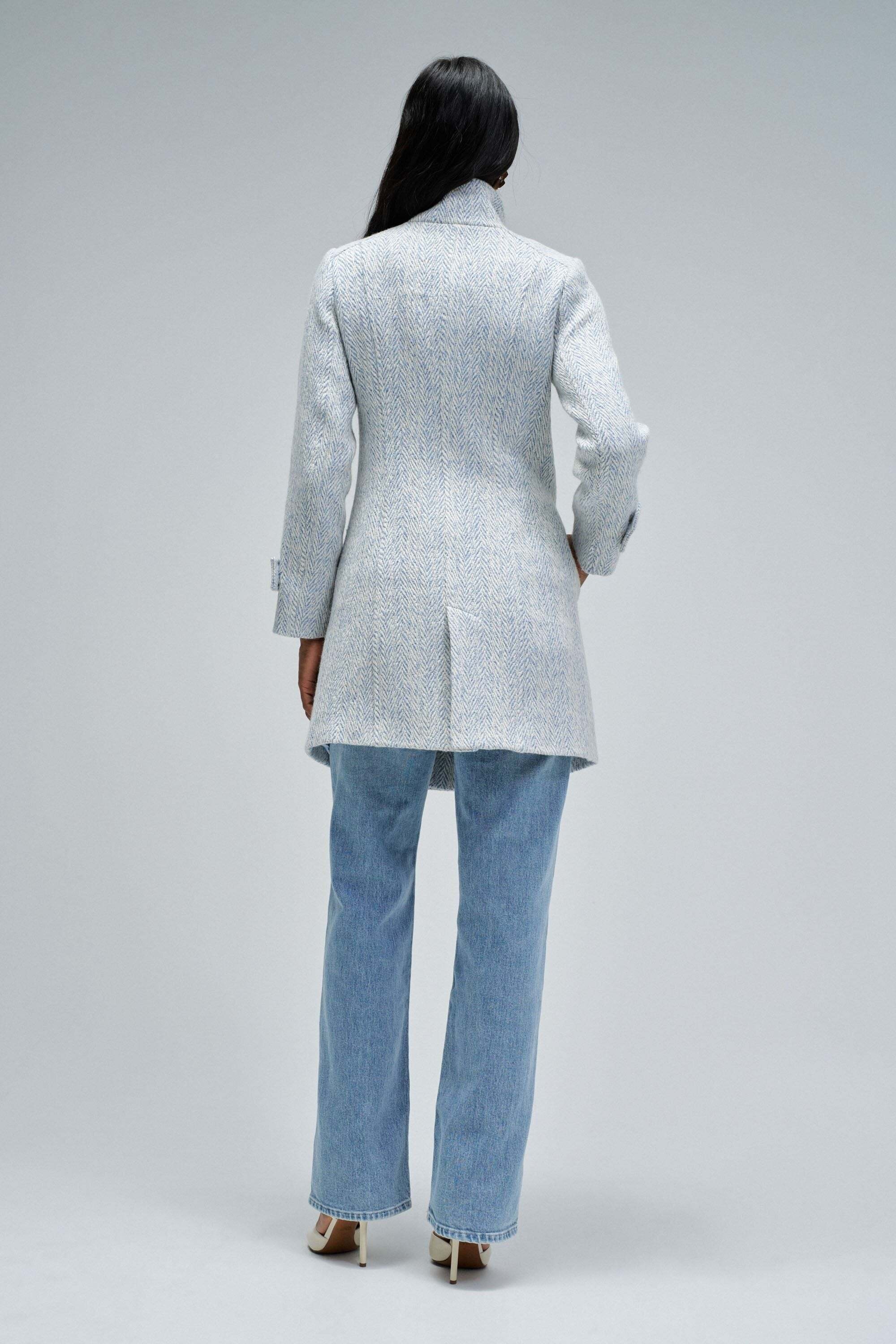 Salsa Wolljacke »Salsa Jeans Mantel mit Wollanteil Grace Long Woolen Coat«