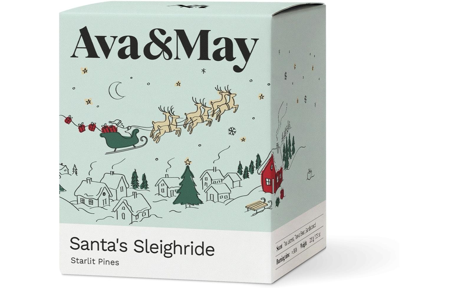AVA & MAY Bougie parfumée »Duftkerze Santa's Sleighride 220 g«