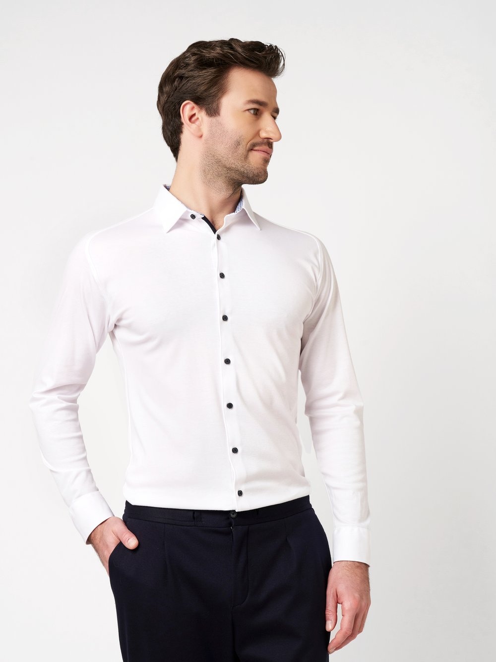 DESOTO Chemise à manches longues »Jerseyhemd Casual Kent«