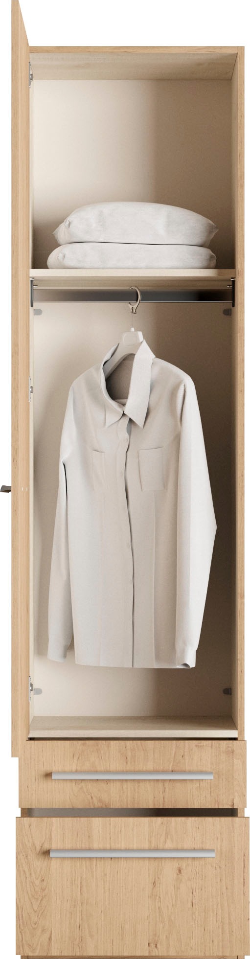 priess Armoires à vêtements »Schrank Garderobe Wäscheschrank Barcelona in 5 Breiten« viel Stauraum, geräumige Schubkästen, mit Spiegel, MADE IN GERMANY