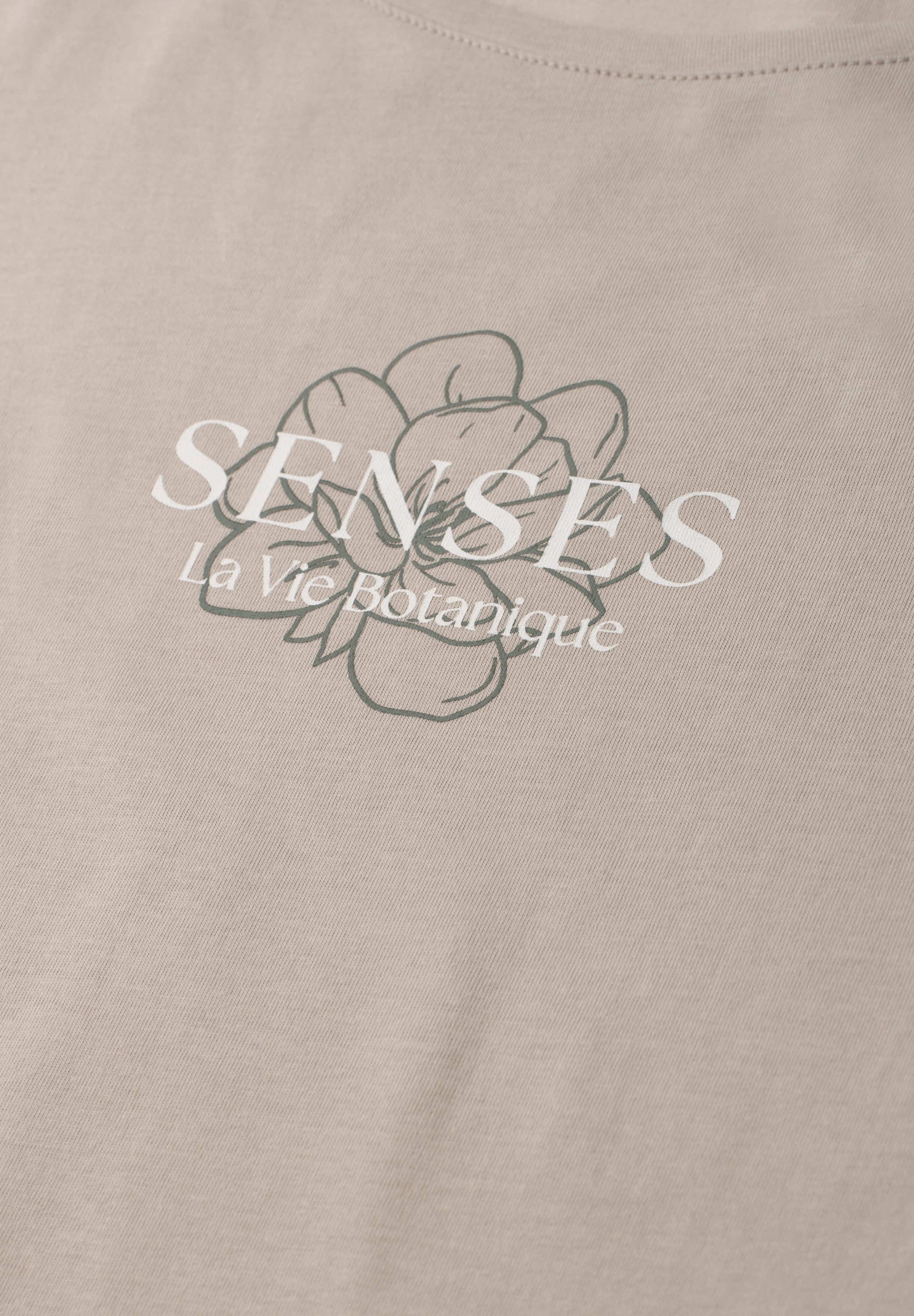 STREET ONE Kurzarmshirt Sommershirt mit Wording Artwork
