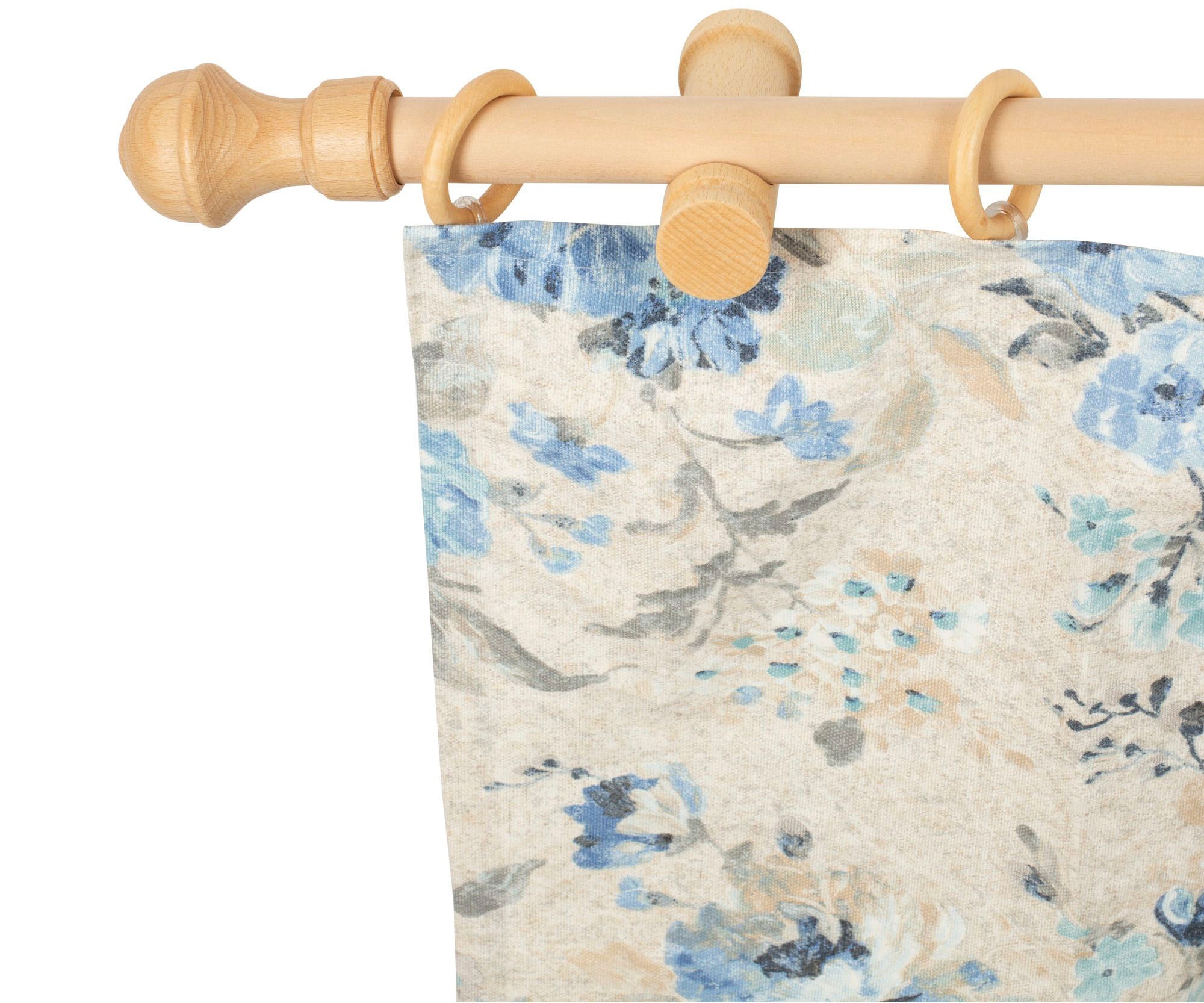 SN DECO GROUP Gardinenstange »Ares« 1 läufig-läufig Fixmass 28 mm, Holz, verschiedene Längen und Farben, Komplettset