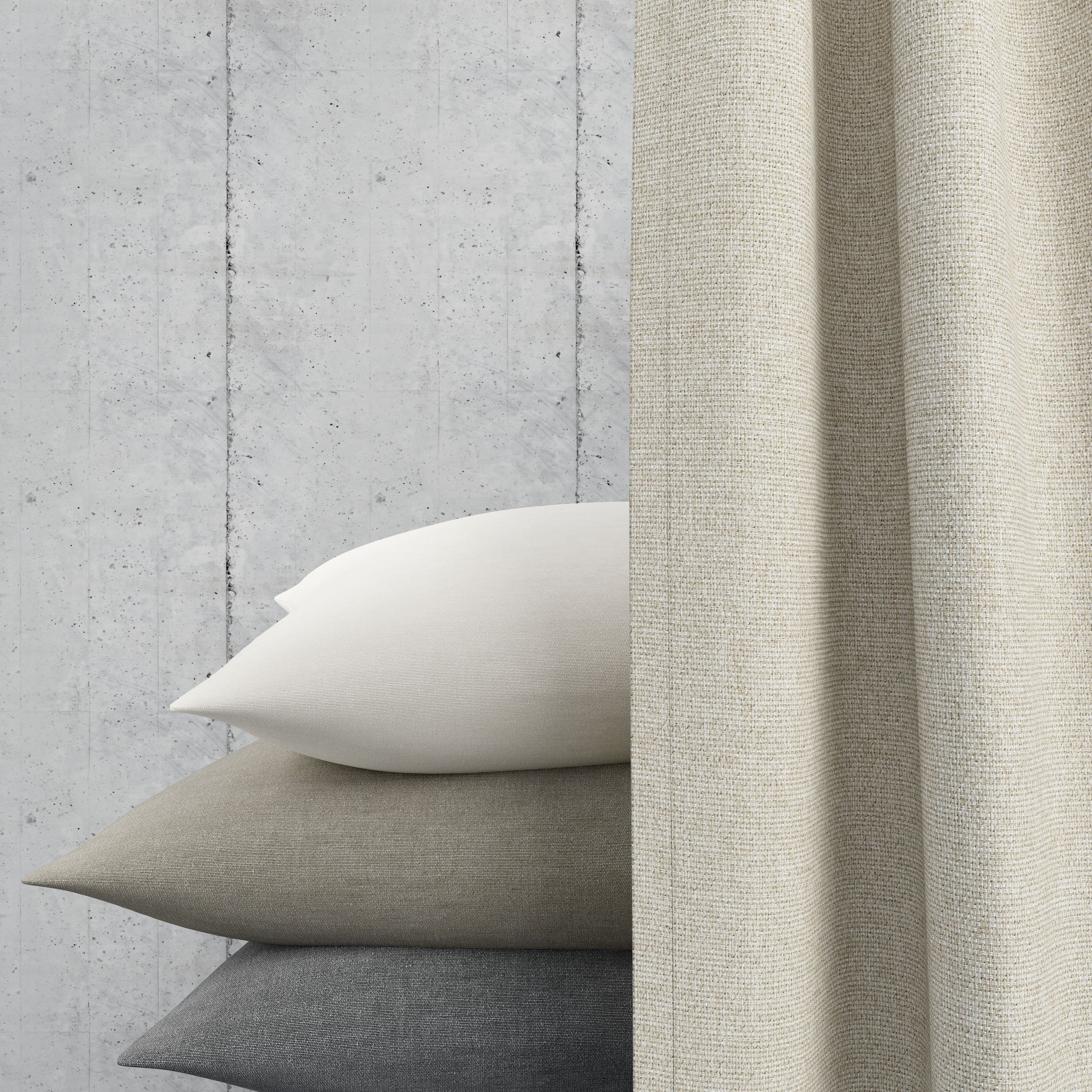 Neutex for you! Vorhang nach Mass »ARUBA« Ösen 1 Stk. tlg. Uni Dimout, hochwertige Webstruktur