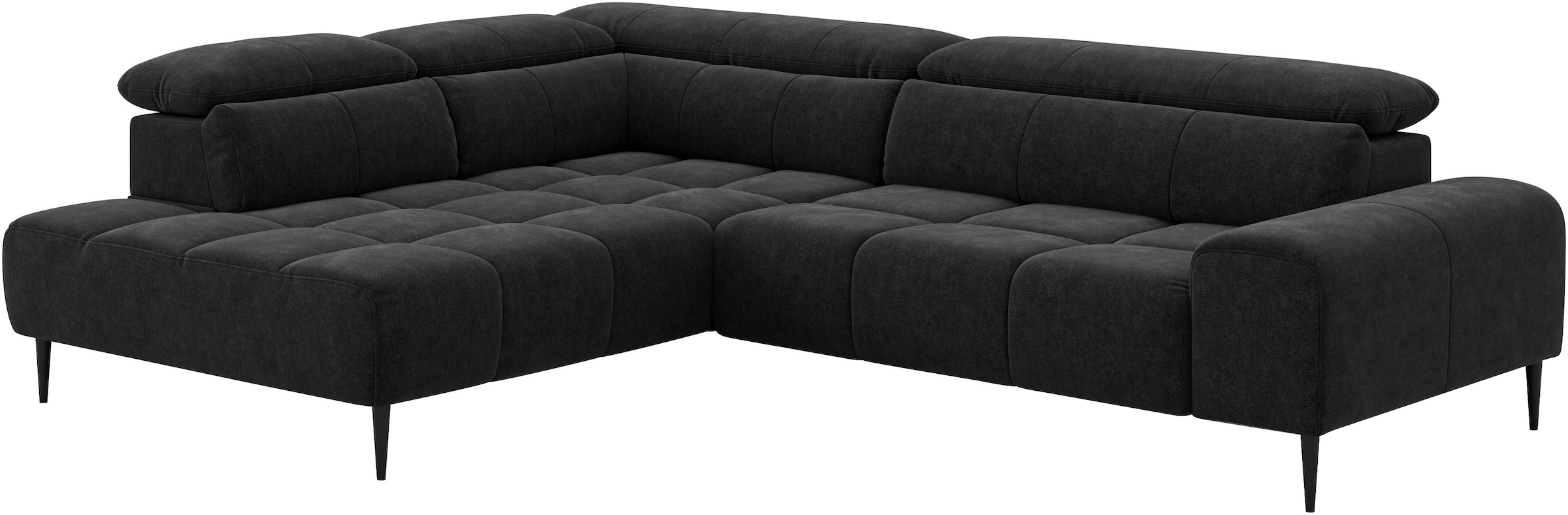 COTTA Canapé d'angle »Theo L-Form, B: 298 cm« mit Kopfteilverstellung, optional Sitztiefenverstellung