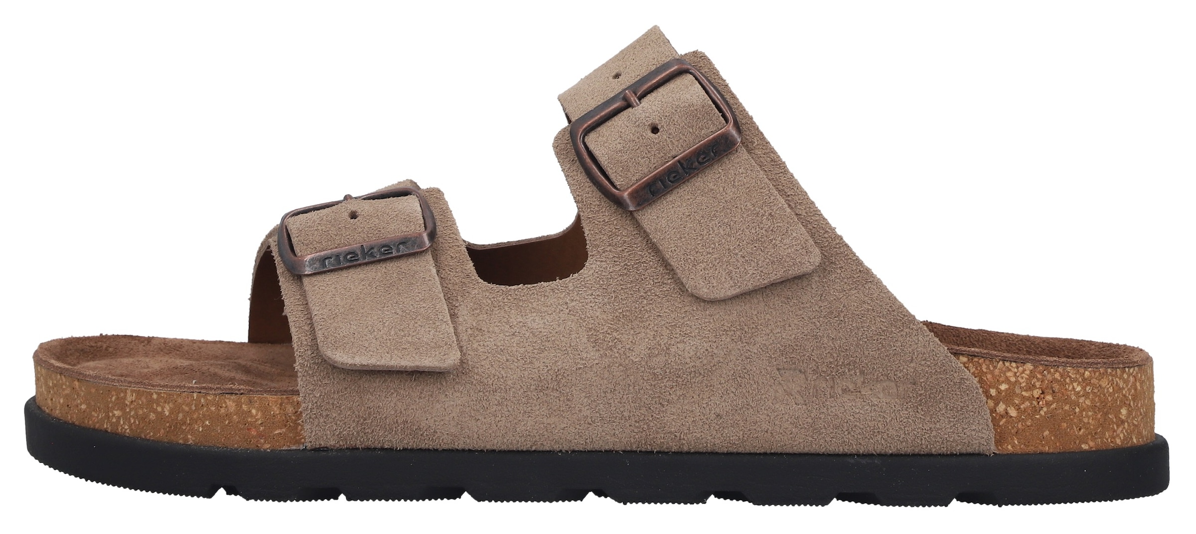 Rieker Pantolette  Sommerschuh, Strandschuh, Hausschuh mit bequemem Fussbett