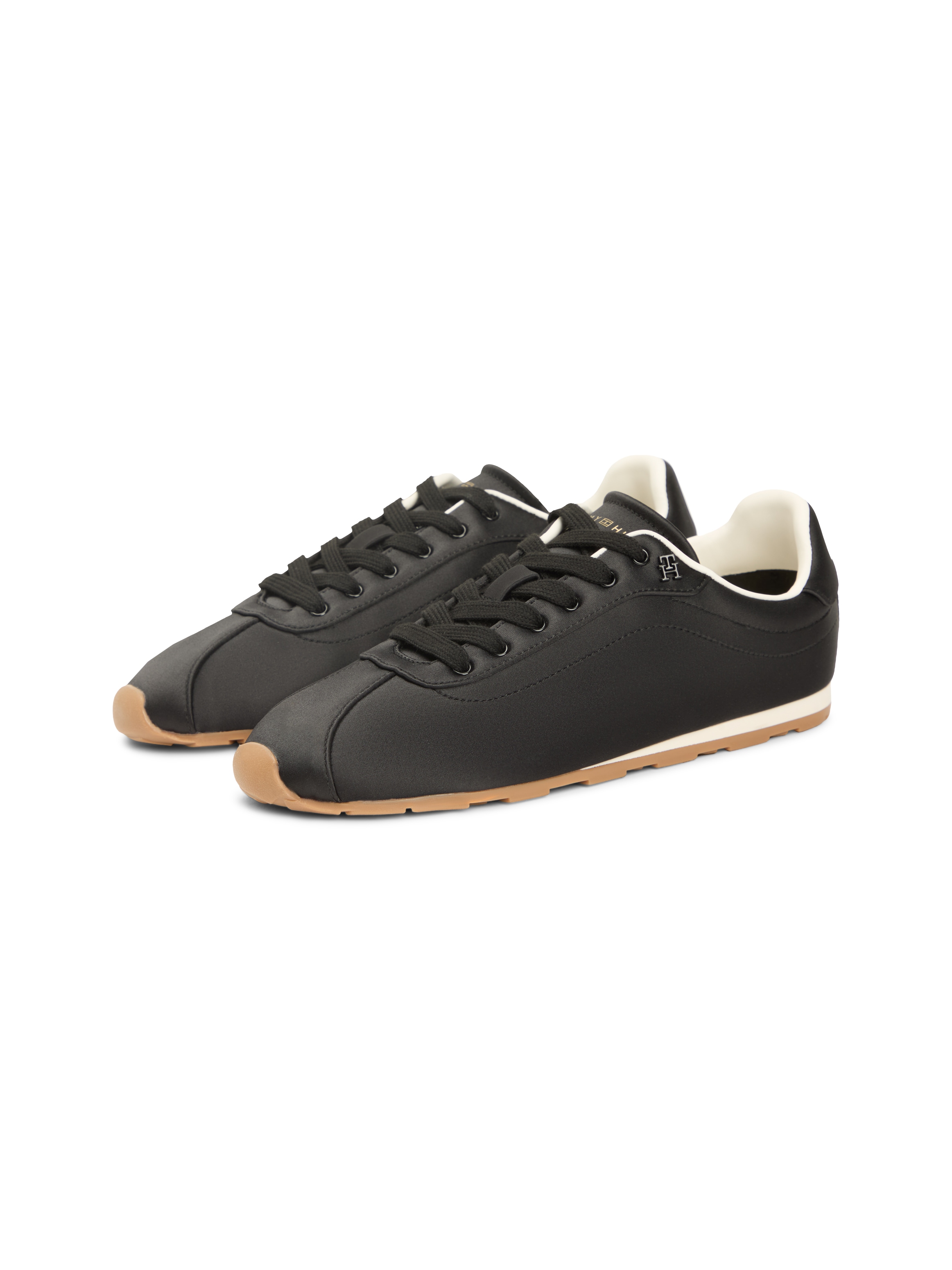 Tommy Hilfiger Sneakers »TH BELLA LOW RUNNER SATIN«  chaussure de loisirs, chaussure basse, à lacets avec logo TH latéral