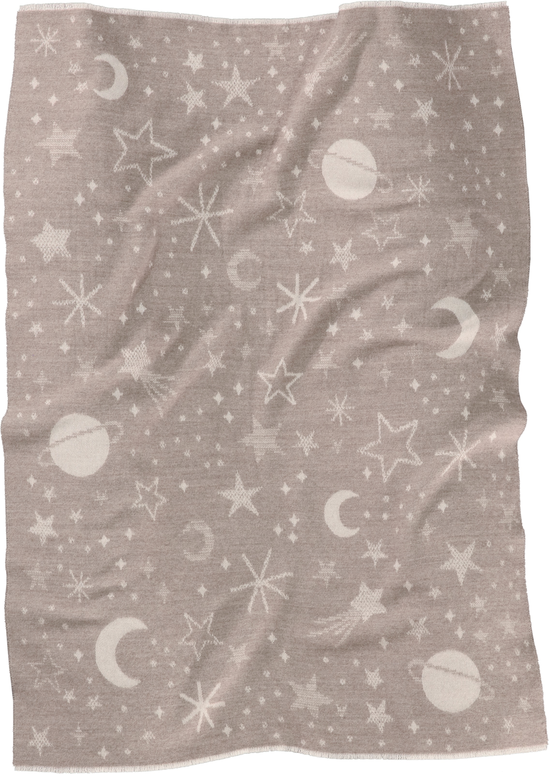 Biederlack Couverture pour bébé »Babydecke Universe« 75 x 100, mit kurzen Fransen