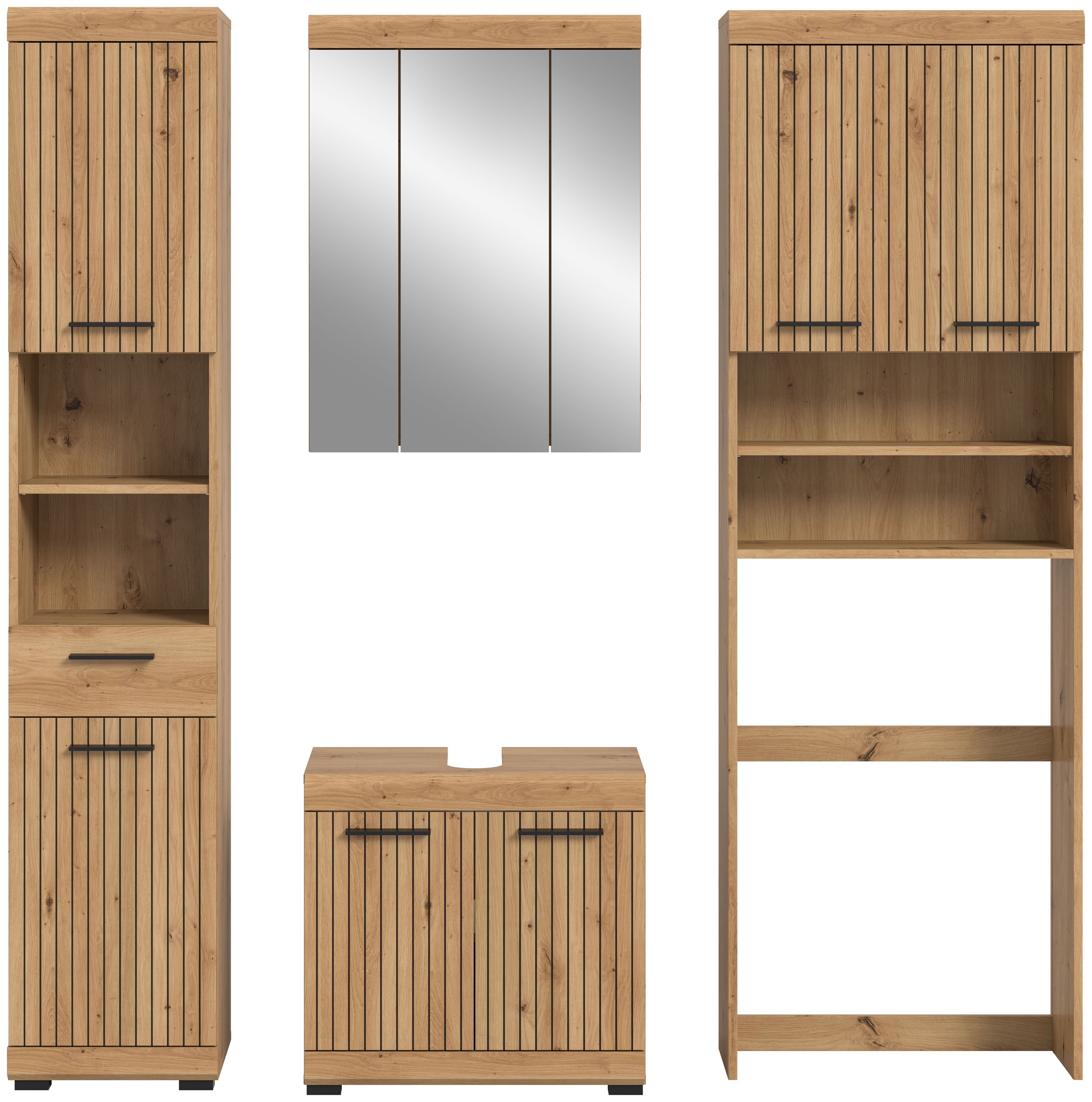 welltime Ensemble de meubles de salle de bain »SIENA, 4 teilig, bestehend aus:« Ensemble, BEST-SELLER !, 4 cuis tlg.