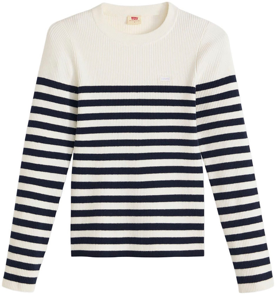 Levi's® Pull à col rond »RIB CREW SWEATER« Geripptes Strickmuster