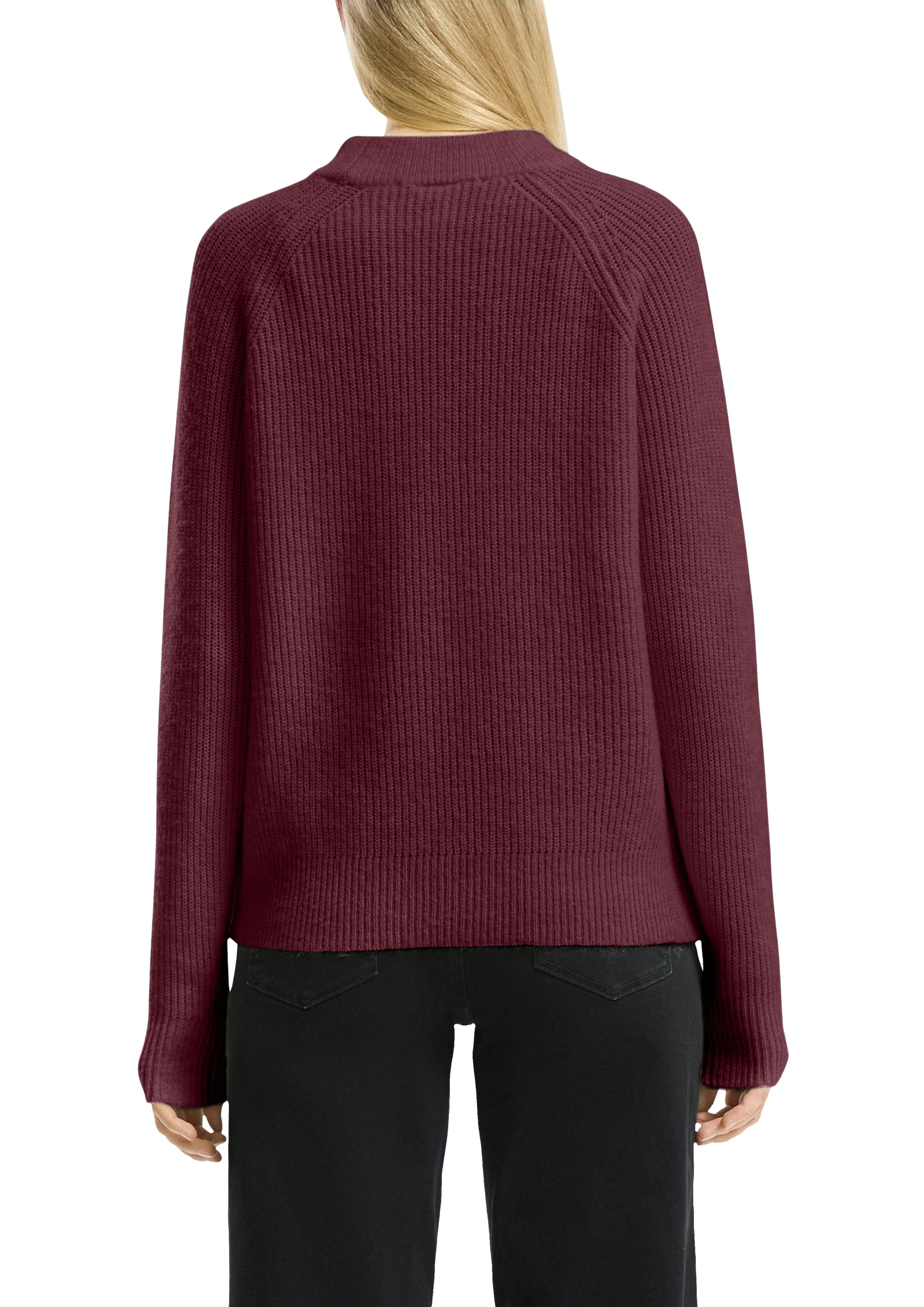 QS Pull en tricot mit Stehkragen