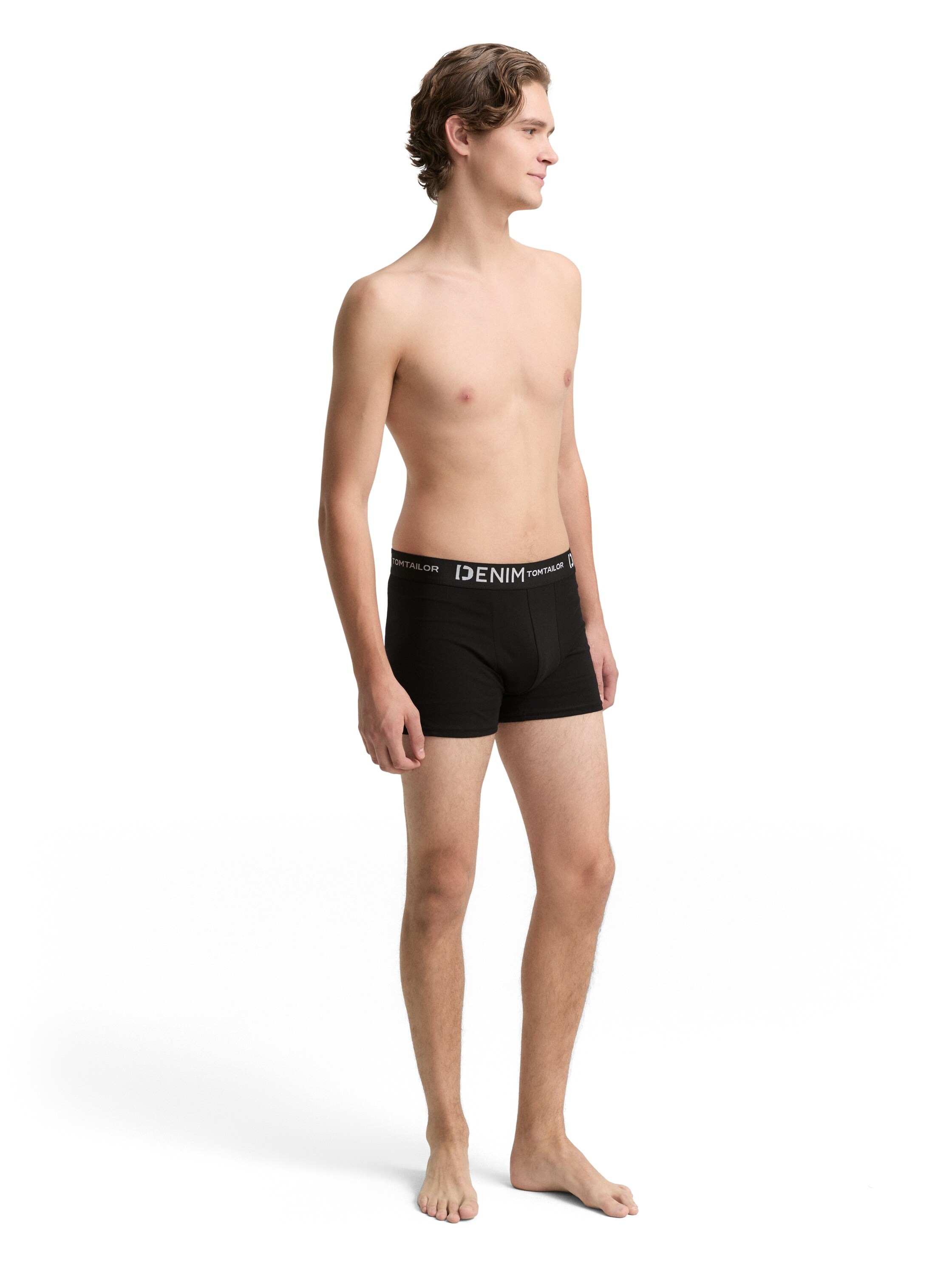 TOM TAILOR Denim Boxers Packung, 3 cuis mit Logo-Stretchbund