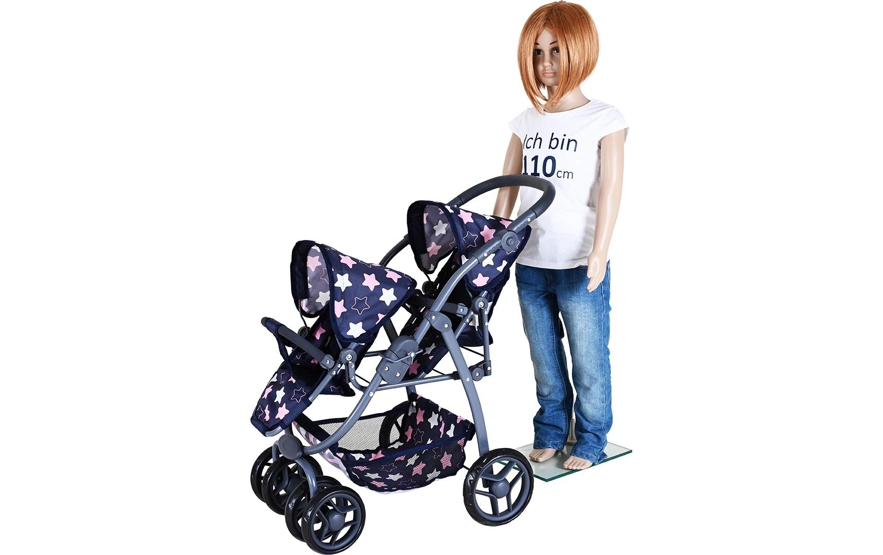 Knorrtoys® Puppen-Zwillingsbuggy »Milo Star«