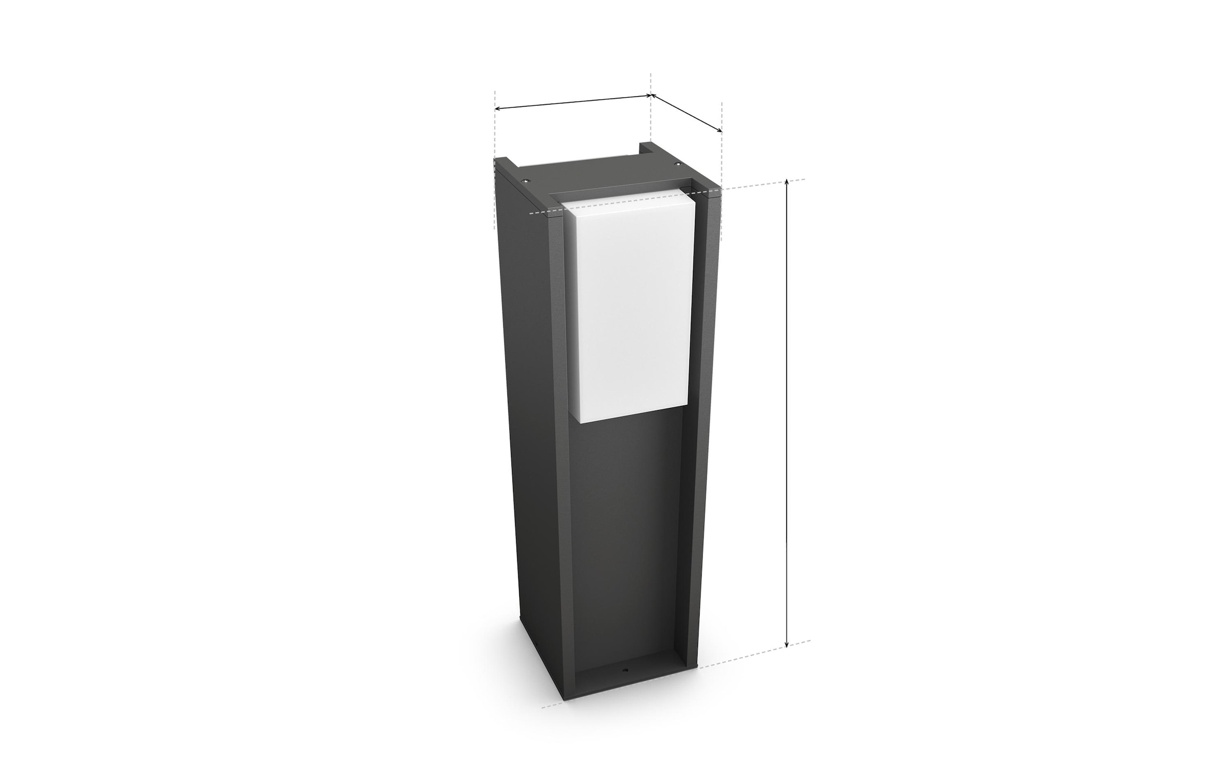 Philips Hue Lampe de socle »Philips Hue Gartenlicht Turaco 1100 lm « RVB | blanc chaud - blanc froid