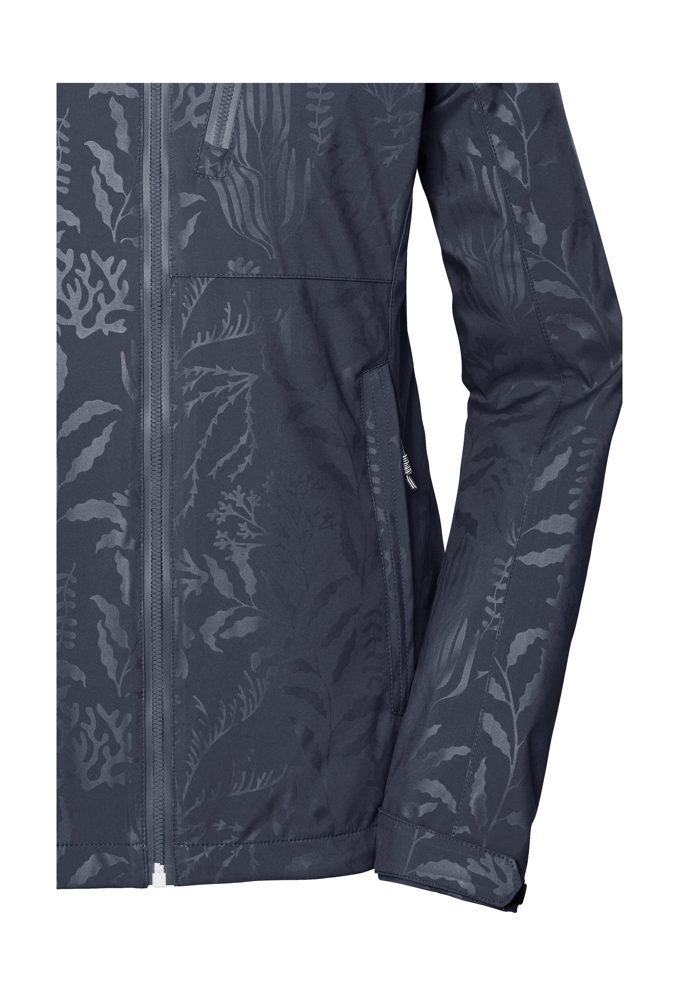 Killtec Softshelljacke »KOS 122 WMN SFTSHLL JCKT FLORAL« Softshelljacke: Wind- und wasserdicht, atmungsaktiv, Kapuze abzippbar