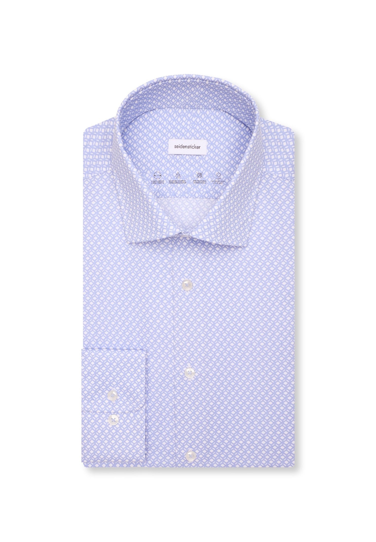 seidensticker Businesshemd »Schwarze Rose« Slim 1/1 Kentkragen Druck