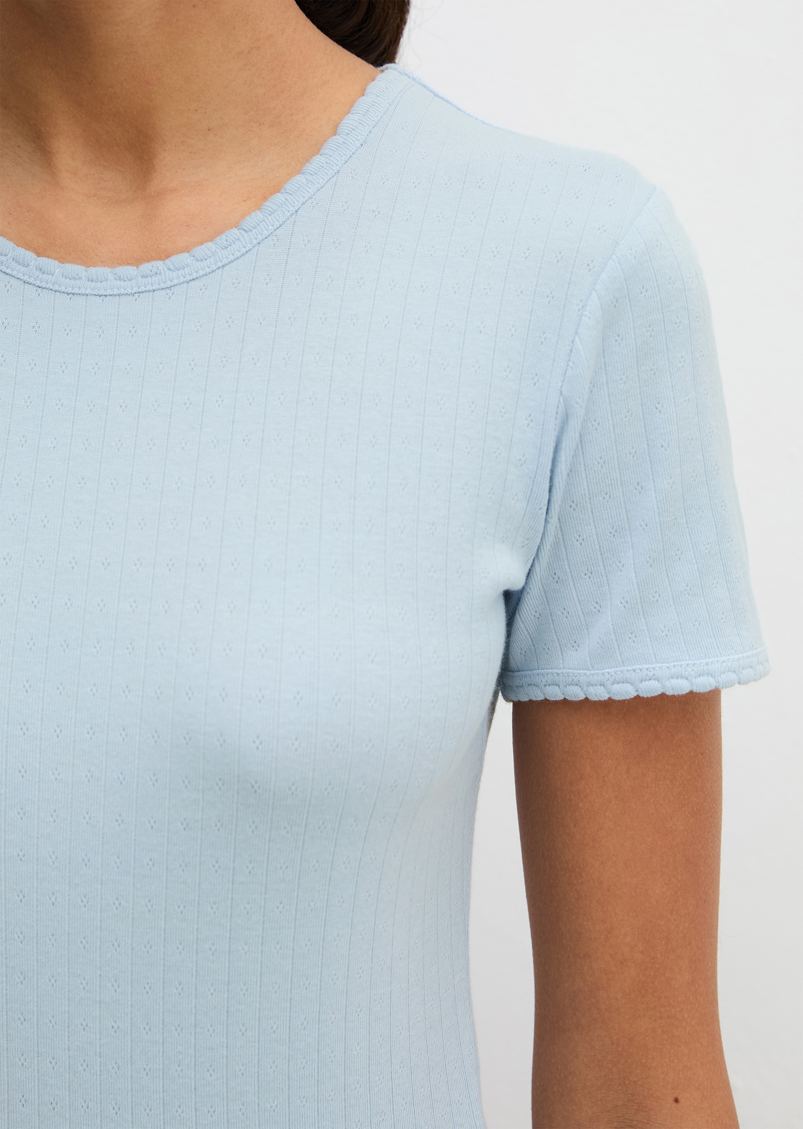 Marc O'Polo T-shirt à manches courtes »Mix N Match Airy Cotton Rib« mit Rundhalsausschnitt
