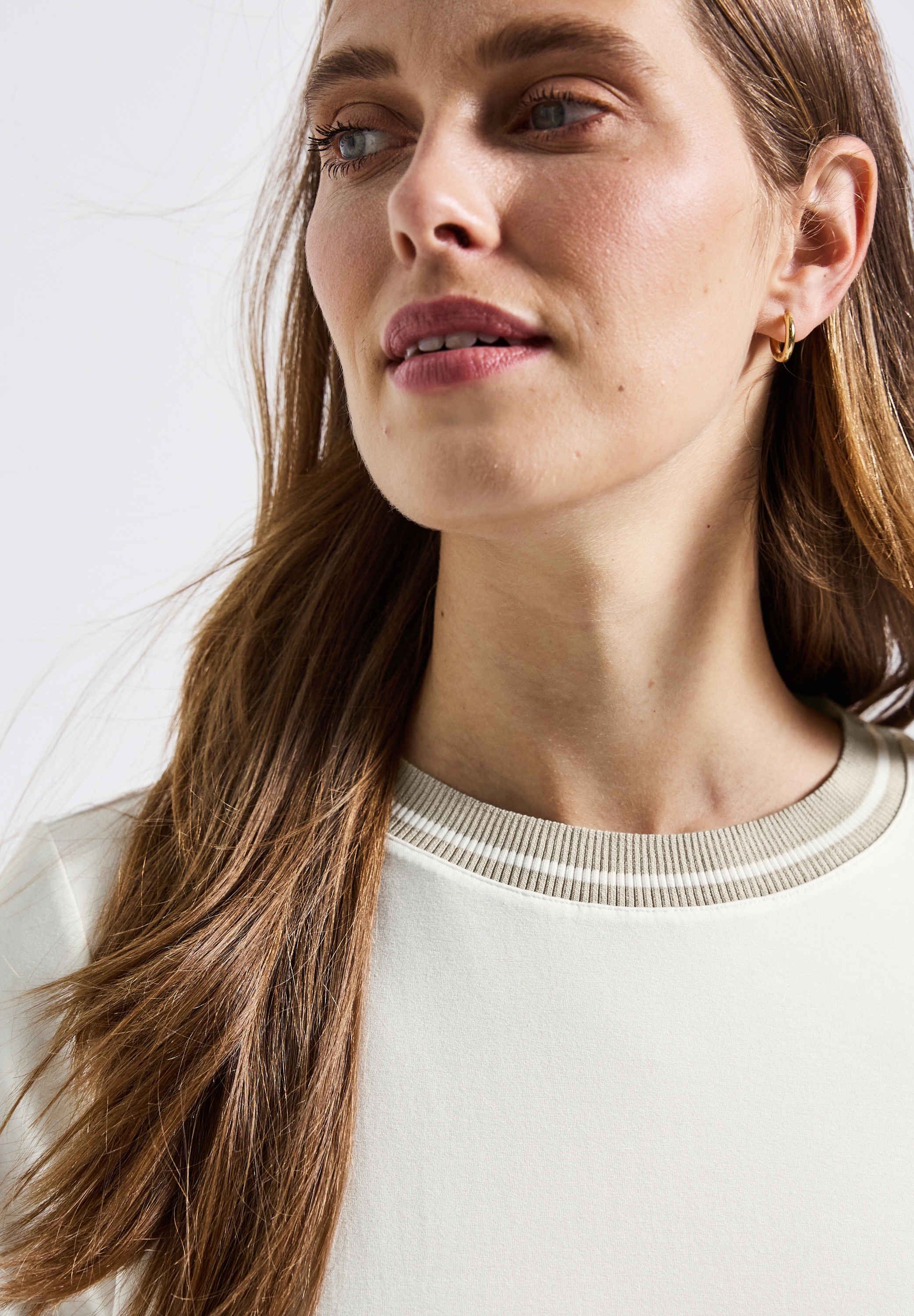 STREET ONE T-Shirt mit Rippdetail