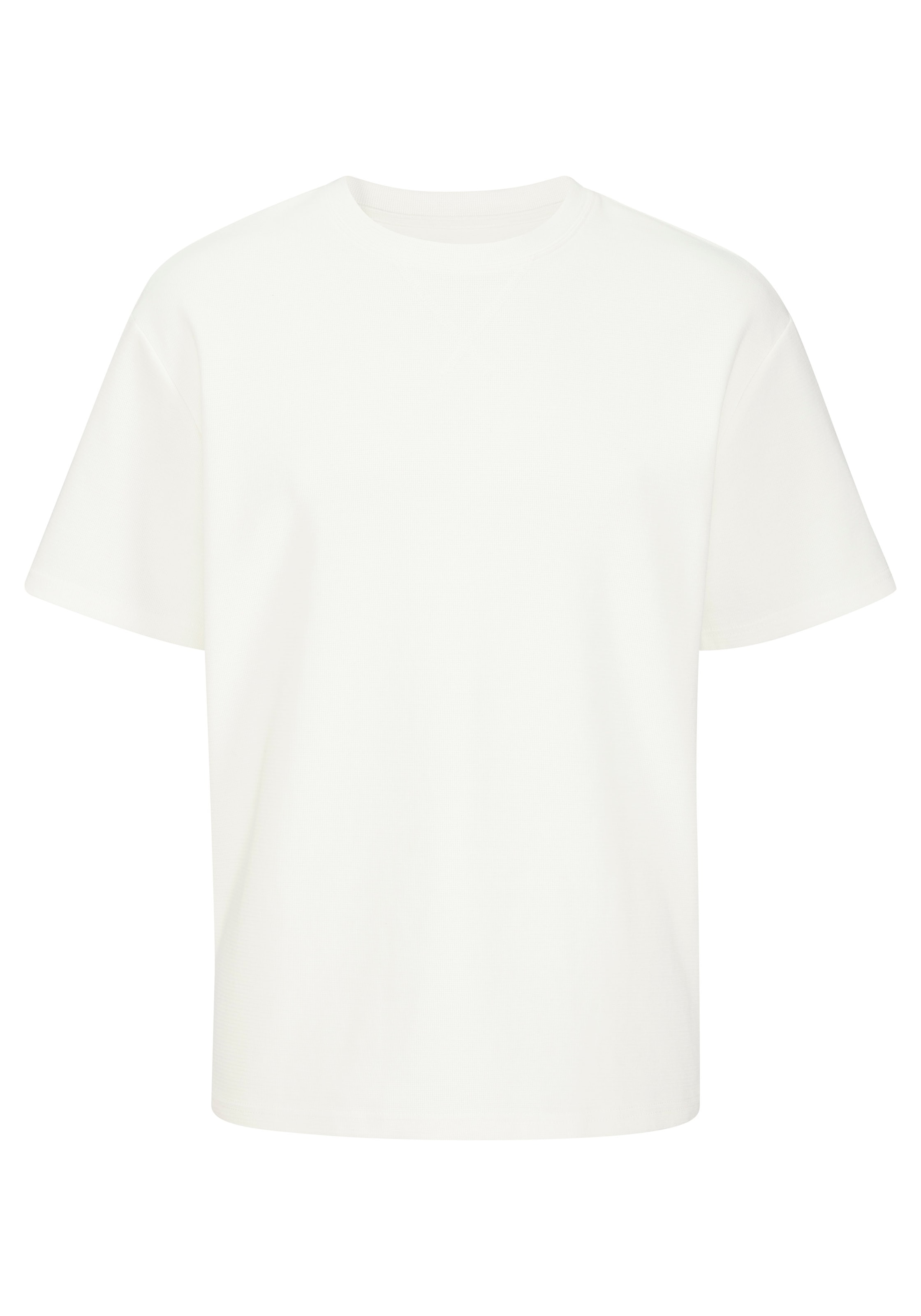 John Devin T-Shirt modische Strukturware aus Baumwoll-Elasthan-Qualität