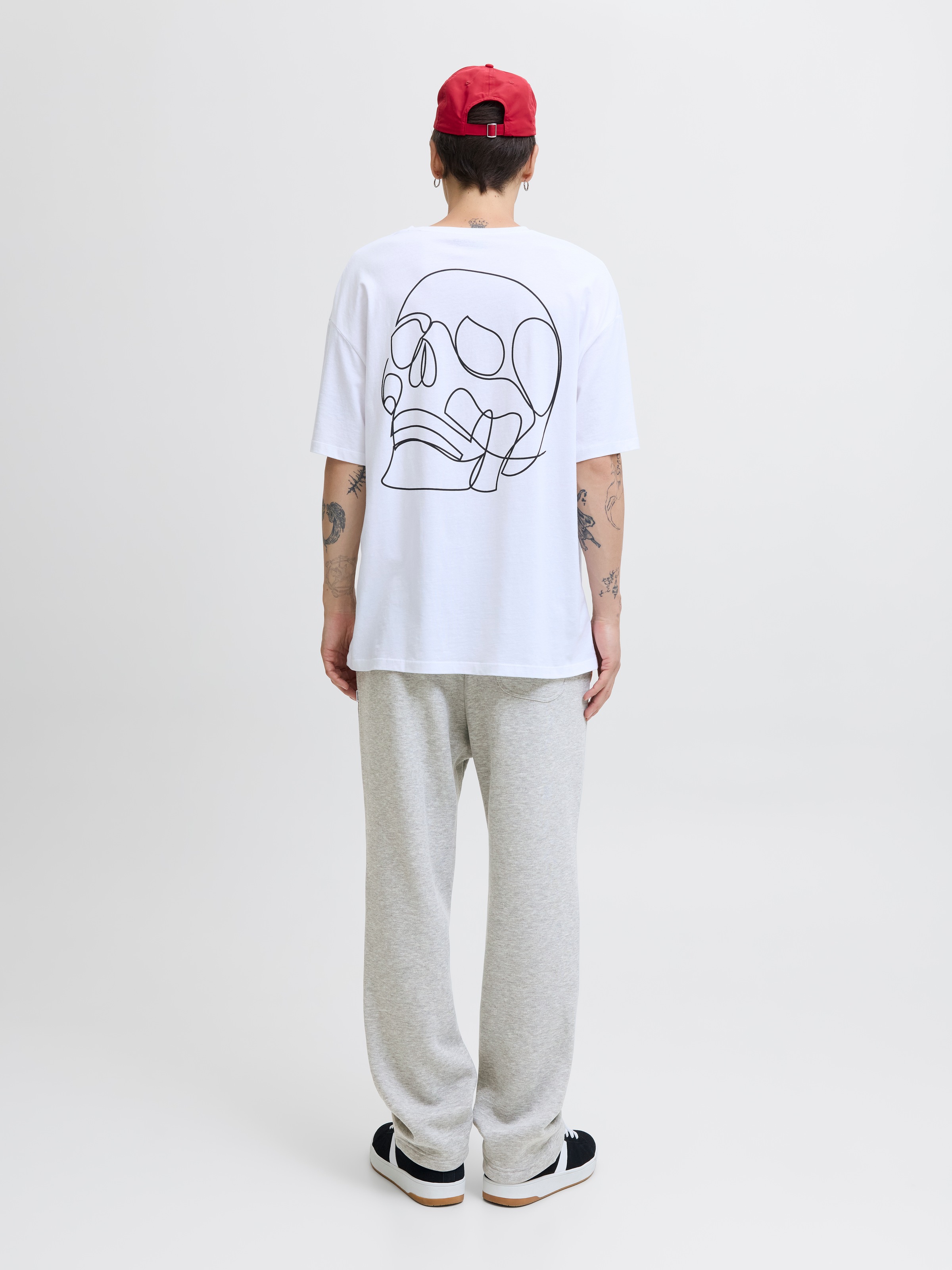 Jack & Jones Pantalon sweat »JPSTKANE BRADLEY UNCUFFED SWT PANTS NOOS«  mélange de matières, coupe décontractée