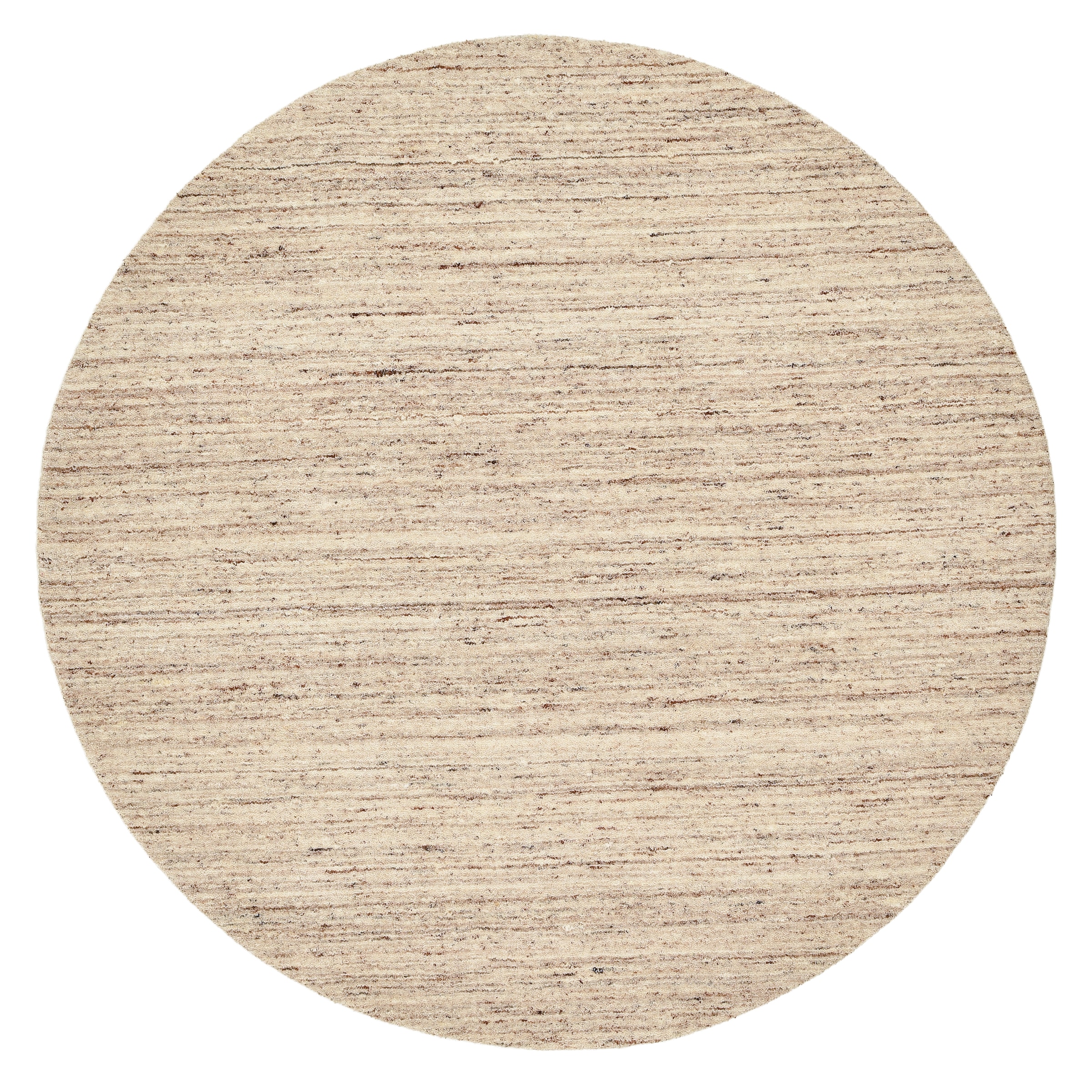 THEKO Tapis en laine »Pure UNI« Rond 14 mm Höhe Handwebteppich, meliert, reine Wolle, handgewebt