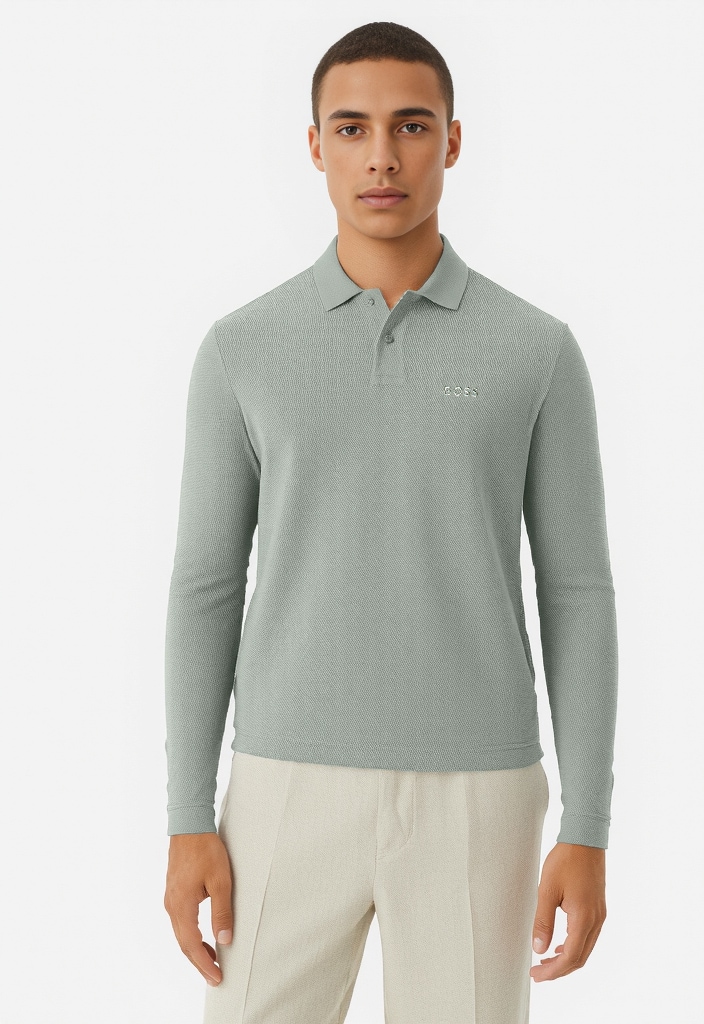 BOSS ORANGE Poloshirt »Petempestolong« mit Knopfleiste